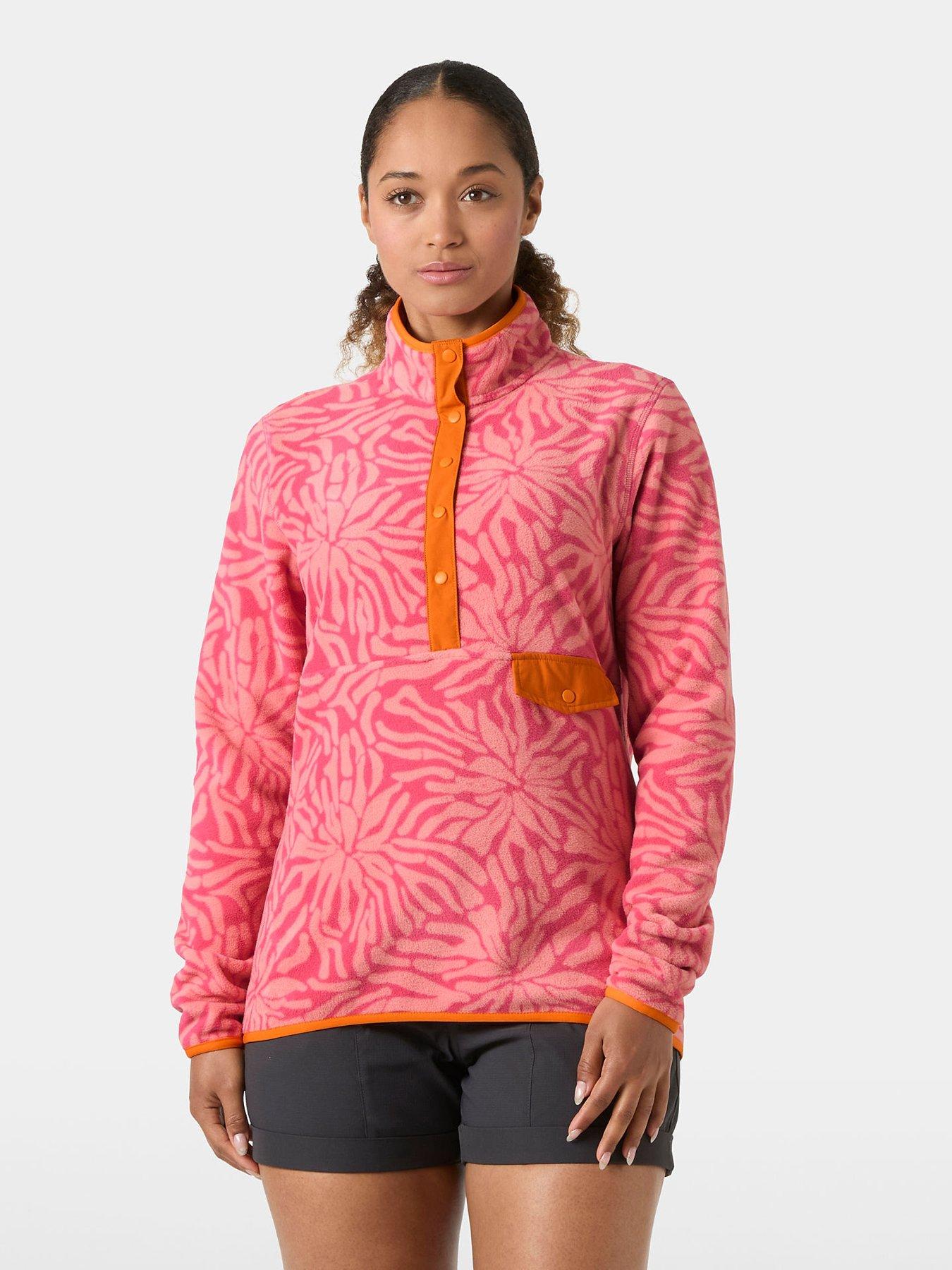 Helly Hansen Womens Maridalen Printed Fleece, Coral, Size Xs, Women