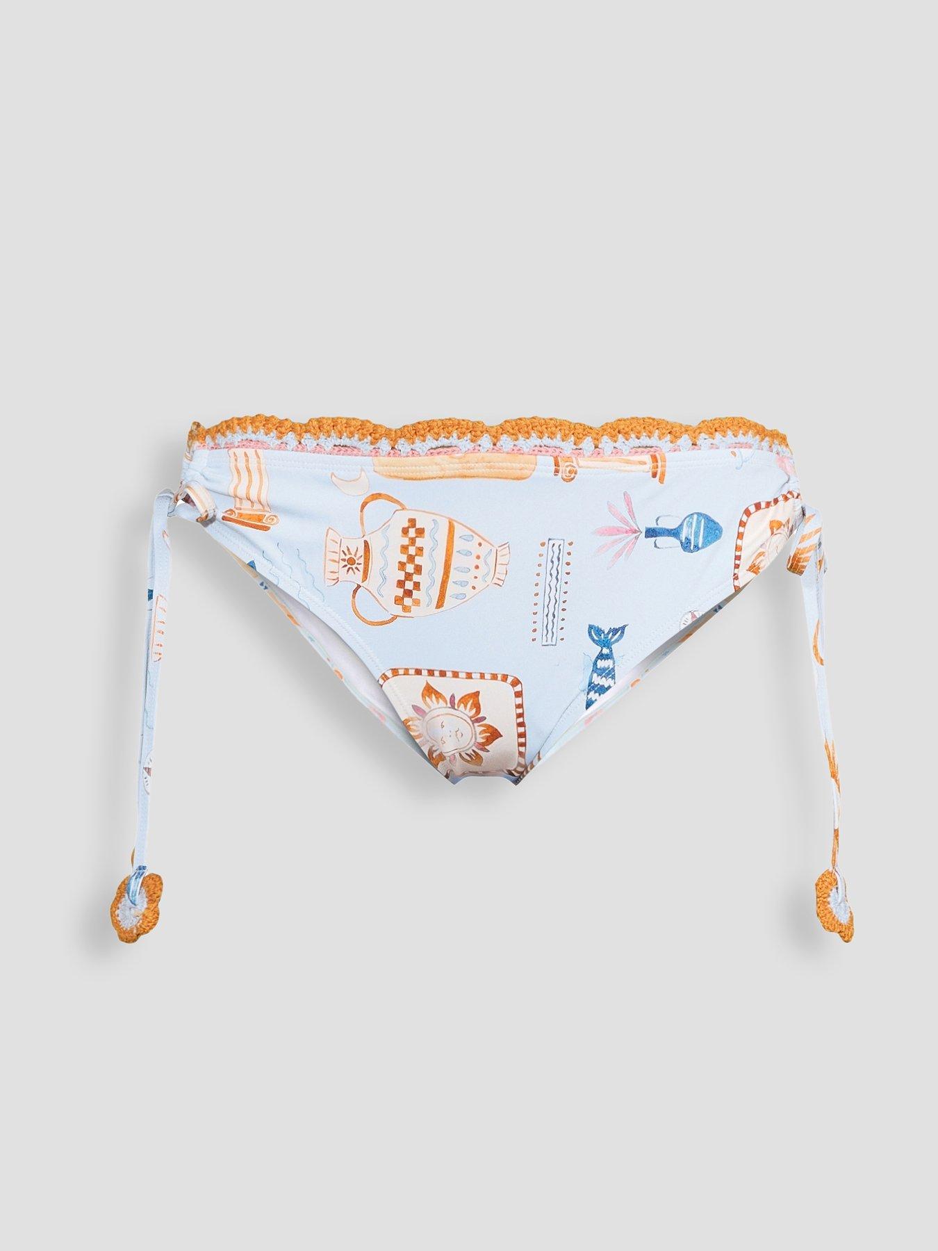 Image 7 of 7 of The Very Collection Crochet Trim Tie Side Briefs