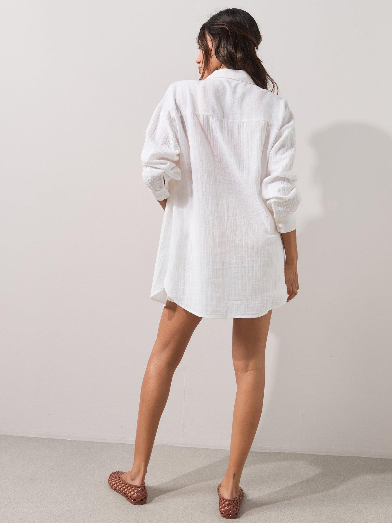 Image 2 of 7 of The Very Collection Longer Length Beach Shirt