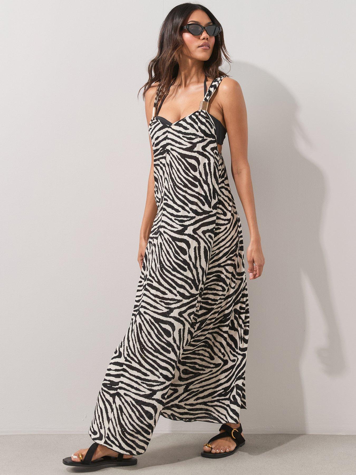 The Very Collection Gold Trim Maxi Dress