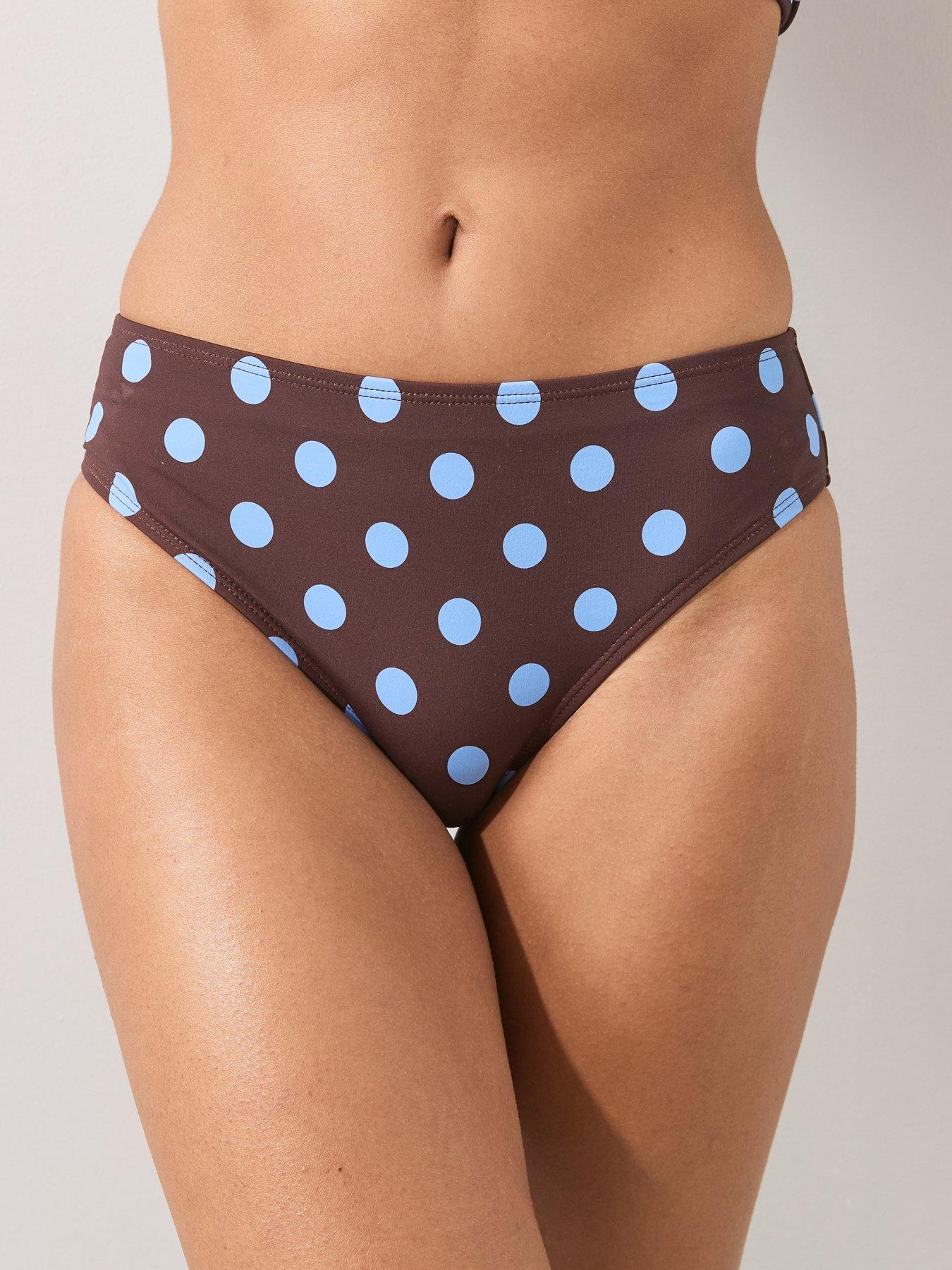 Image 4 of 7 of The Very Collection Mix &amp; Match Mid Rise Bikini Briefs - Brown
