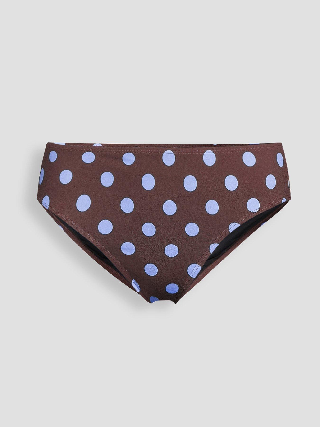 Image 7 of 7 of The Very Collection Mix &amp; Match Mid Rise Bikini Briefs - Brown