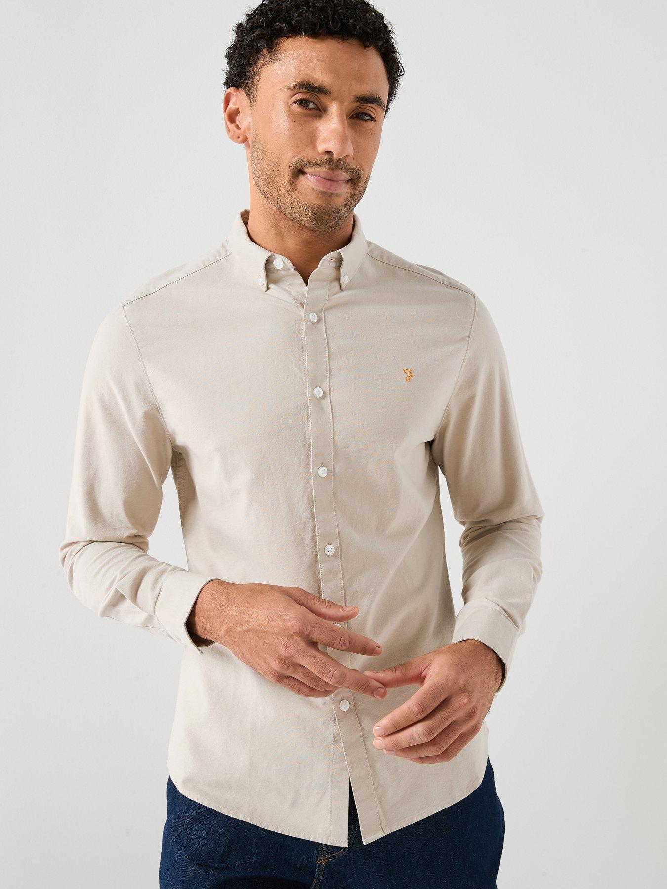 Farah Brewer Long Sleeve Shirt - White