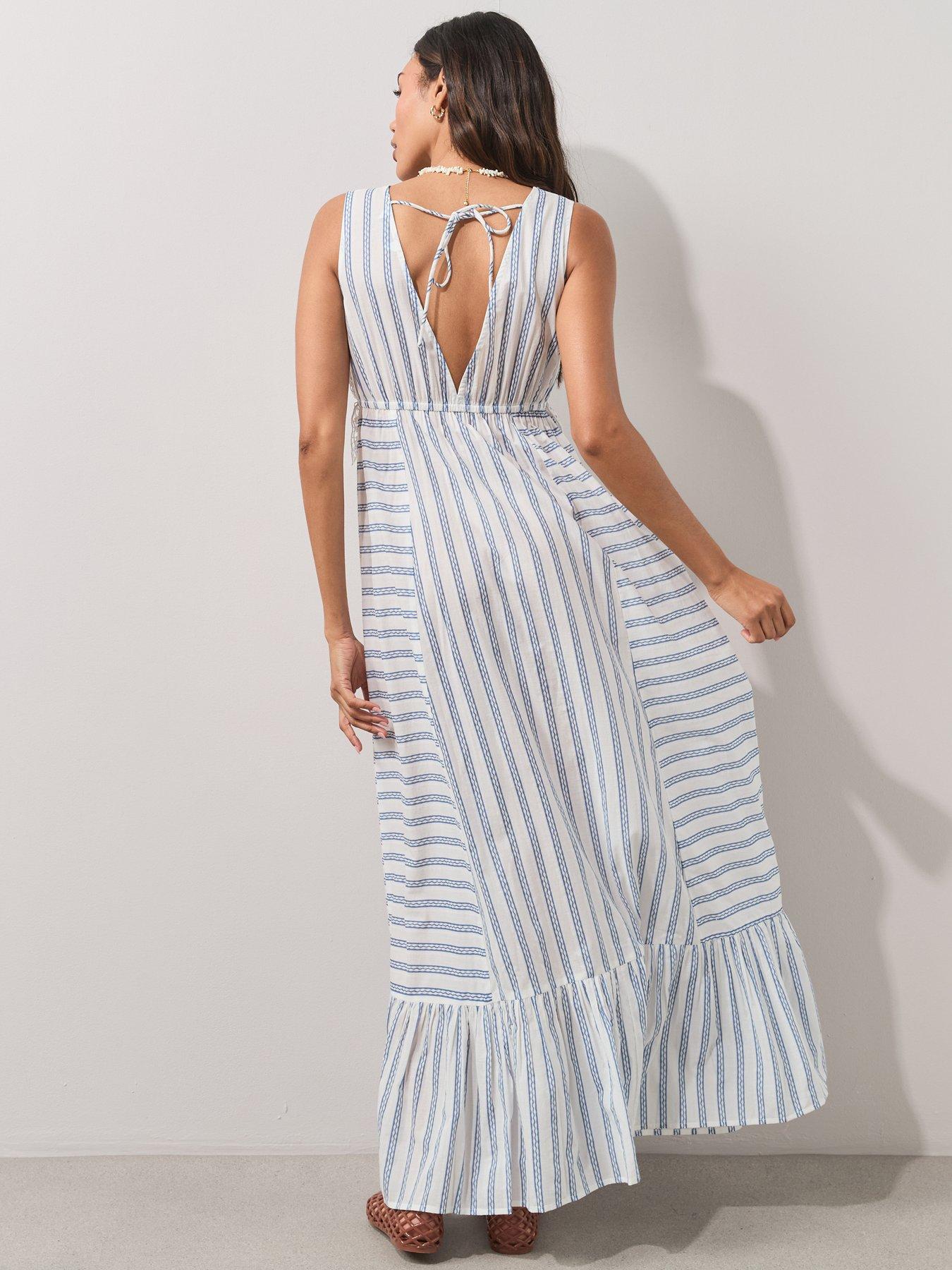 Image 2 of 7 of The Very Collection Crochet Panel Maxi Dress