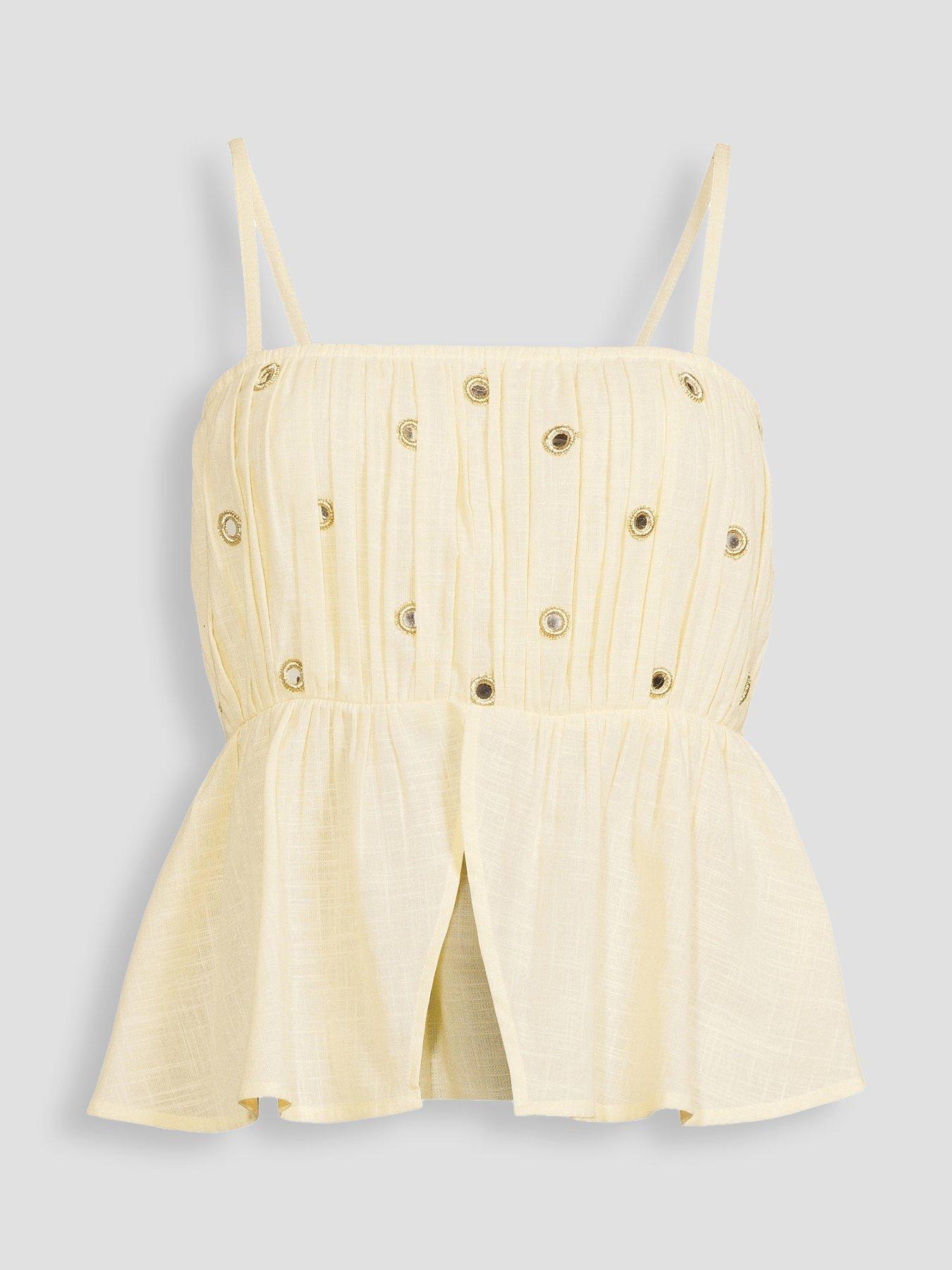 Image 6 of 6 of The Very Collection Mirror Embellished Co Ord Top