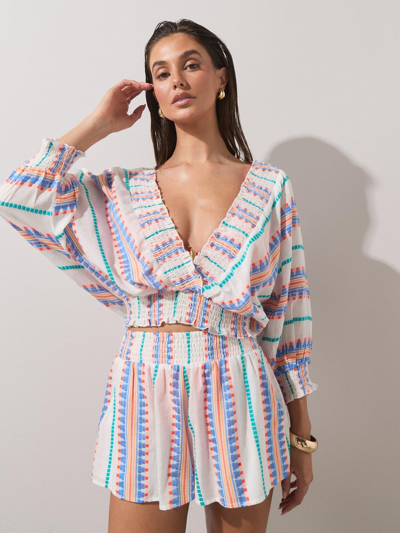 The Very Collection Aztec Co Ord Top - Multi
