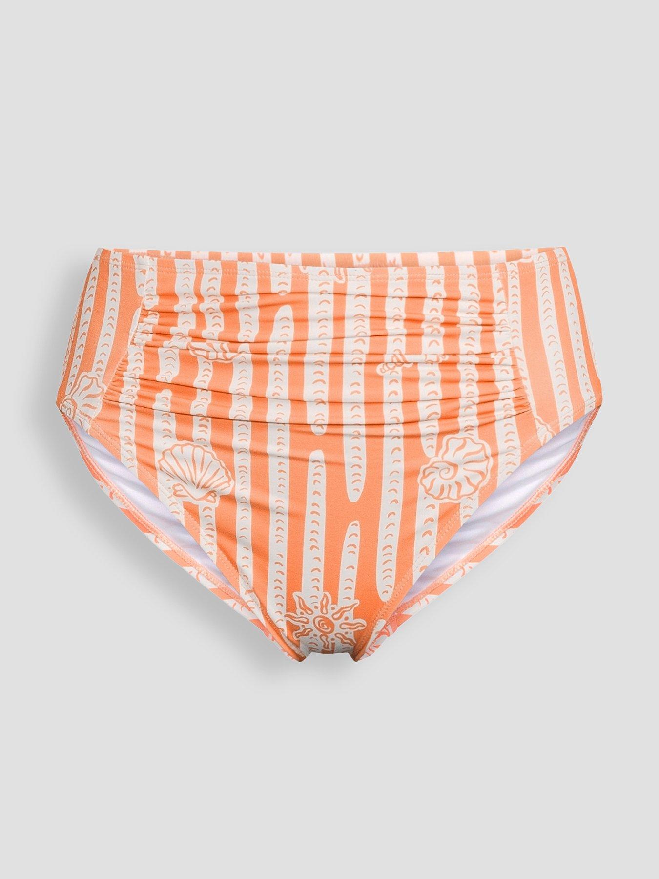 Image 7 of 7 of The Very Collection Stripe Shell Print High Waisted Briefs