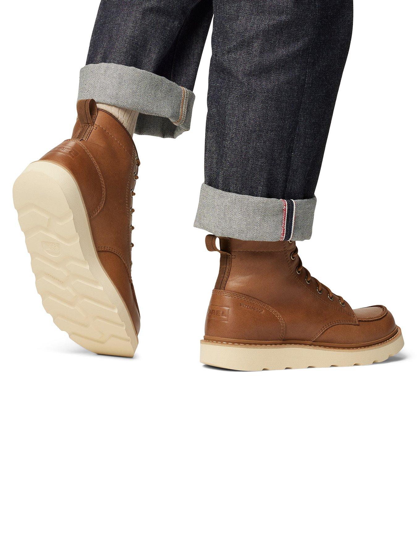 Image 3 of 7 of SOREL Mens Slabtown 62 Moc Waterproof Boots - Brown