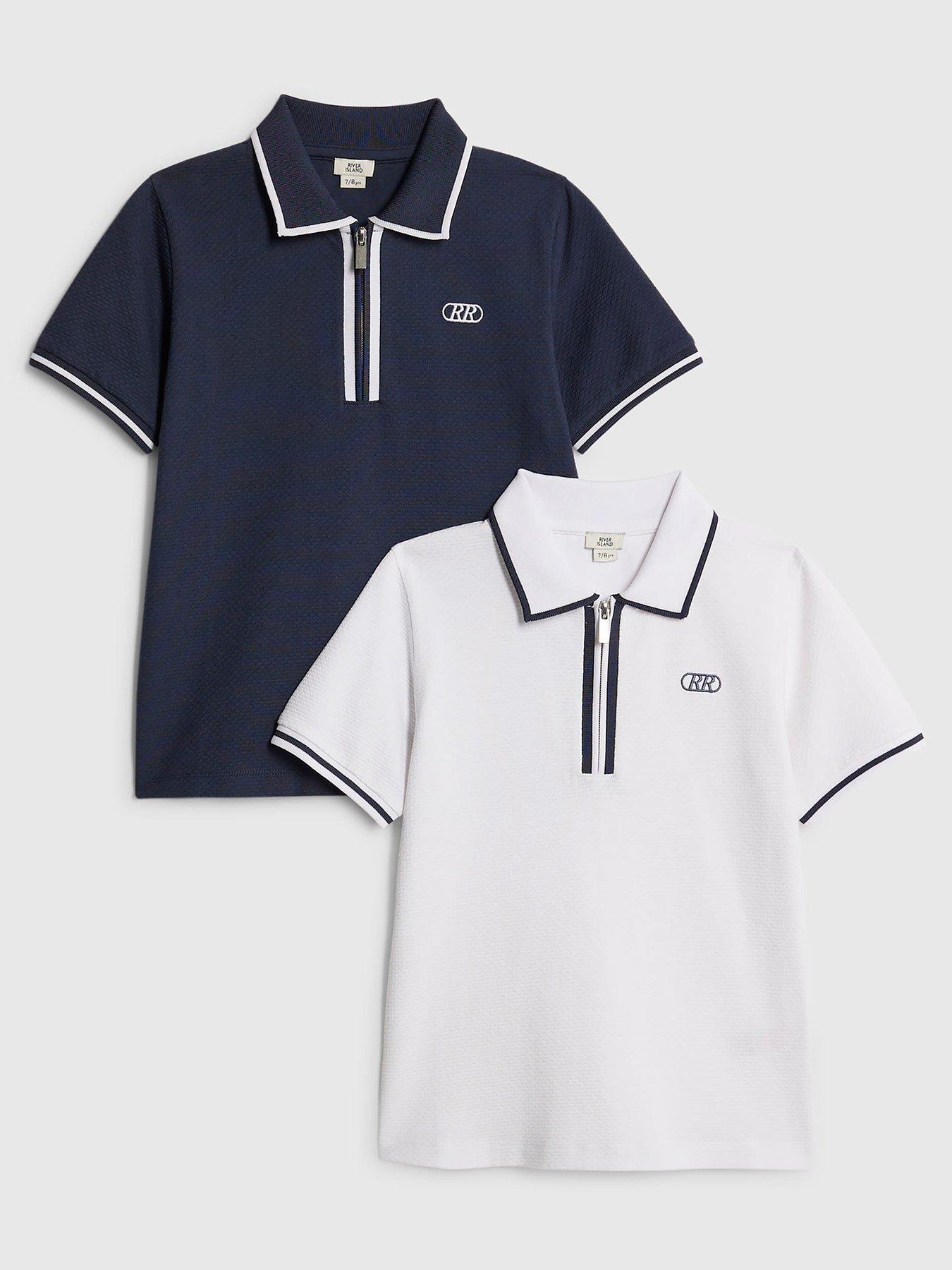 Lot De 2 T-shirts River Island Pour Garçon 11-12 Ans - Occasion Très Bon état, Peu Portés