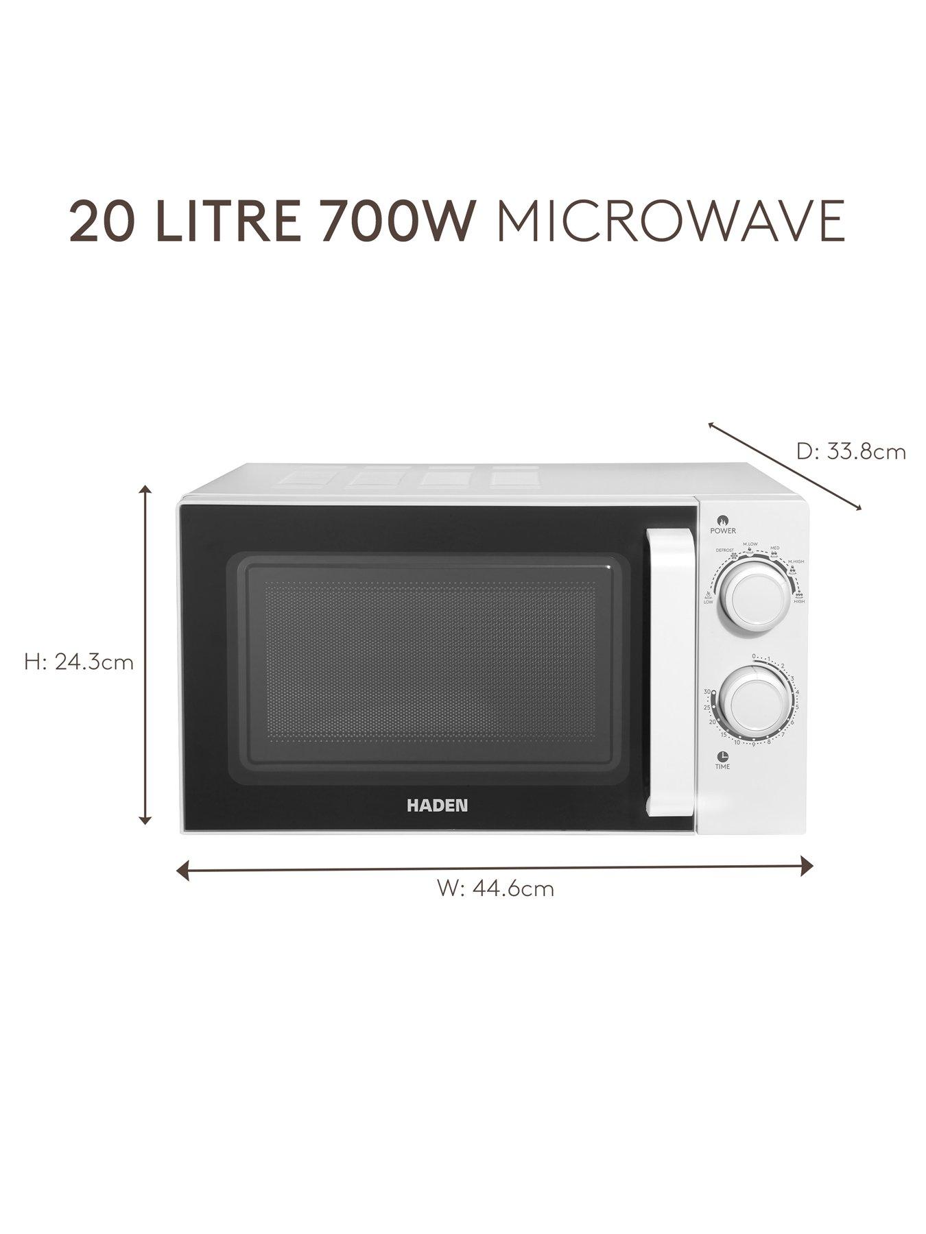 Image 6 of 7 of Haden 20L 700W&nbsp;Microwave Stainless Steel Interior - White