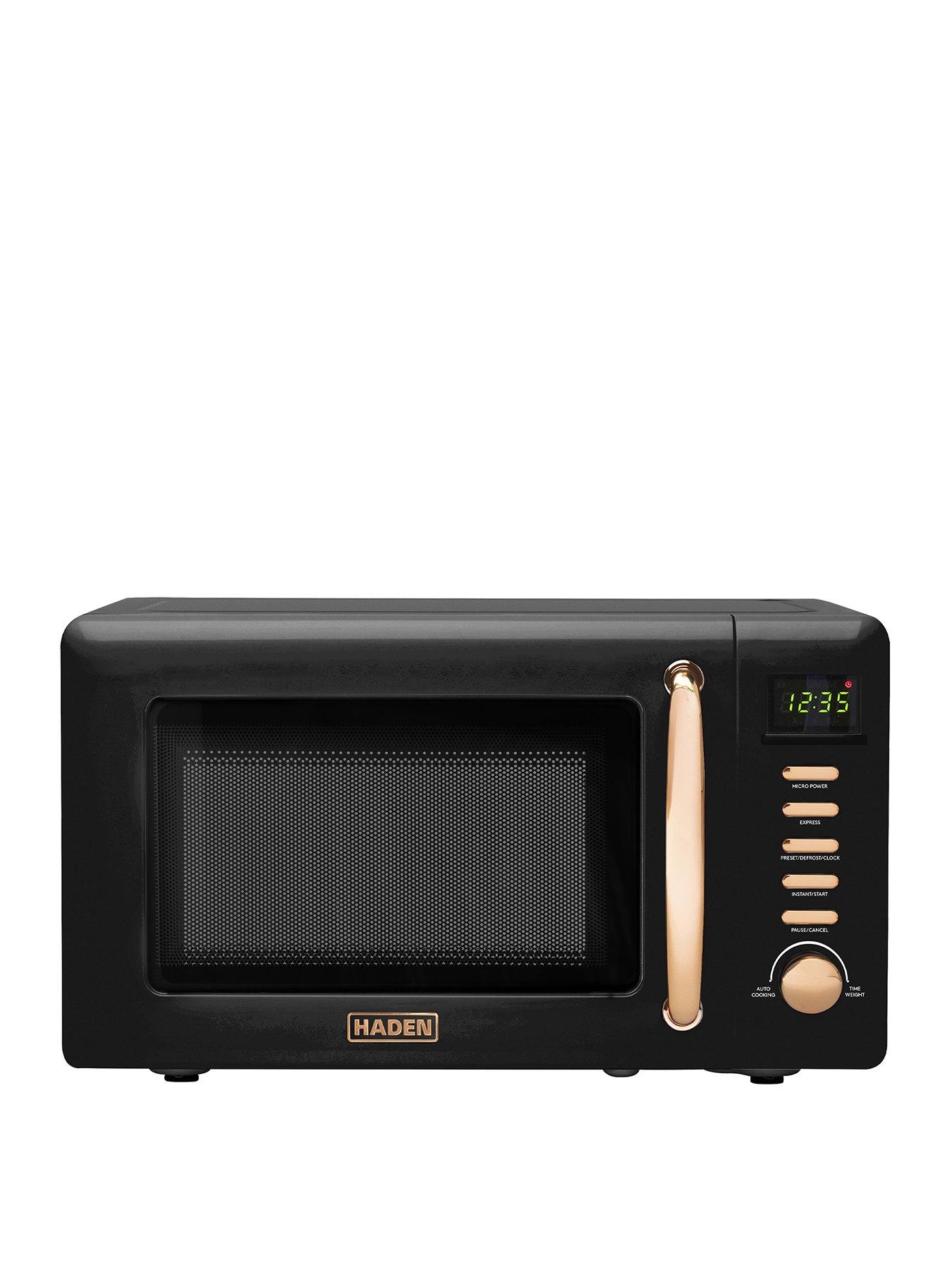 Haden 20L 800w Black & Copper Microwave