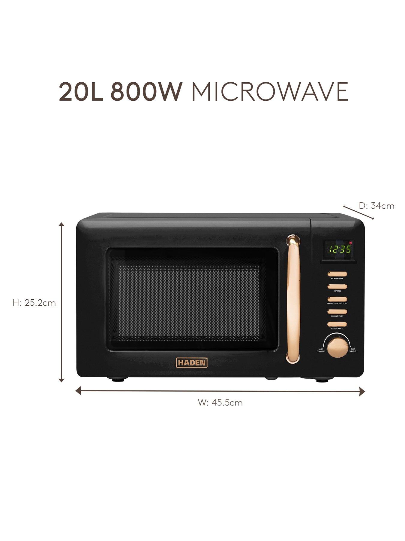 Image 5 of 7 of Haden 20L 800w&nbsp;Microwave -&nbsp;Black/Copper