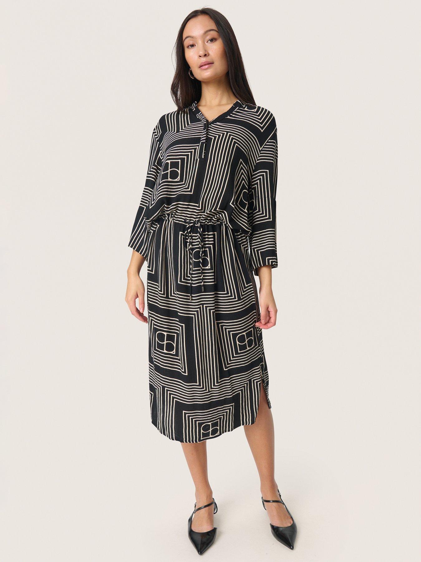 Soaked In Luxury Zaya Dress - Black