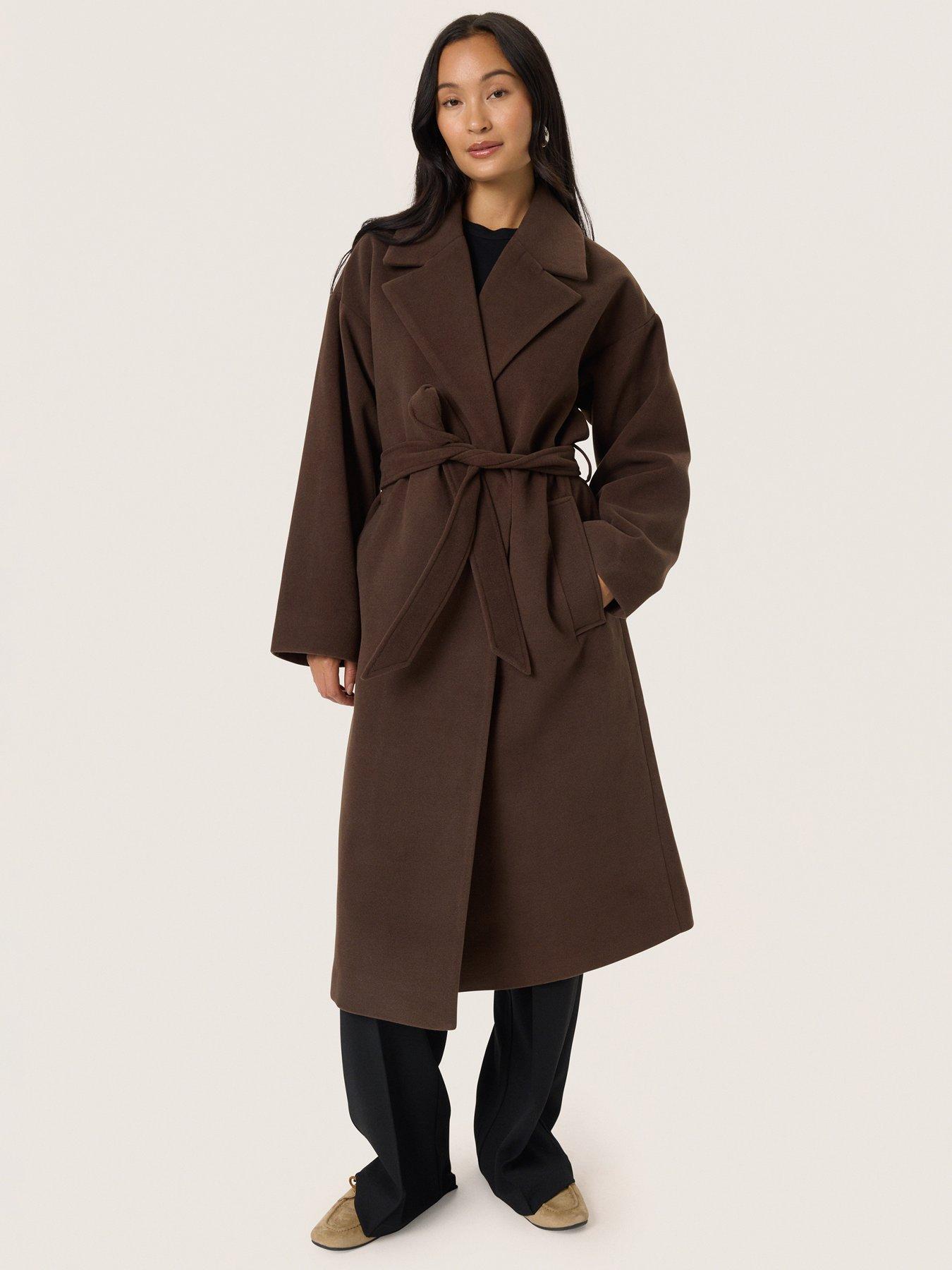 Soaked In Luxury Rubie Coat - Brown