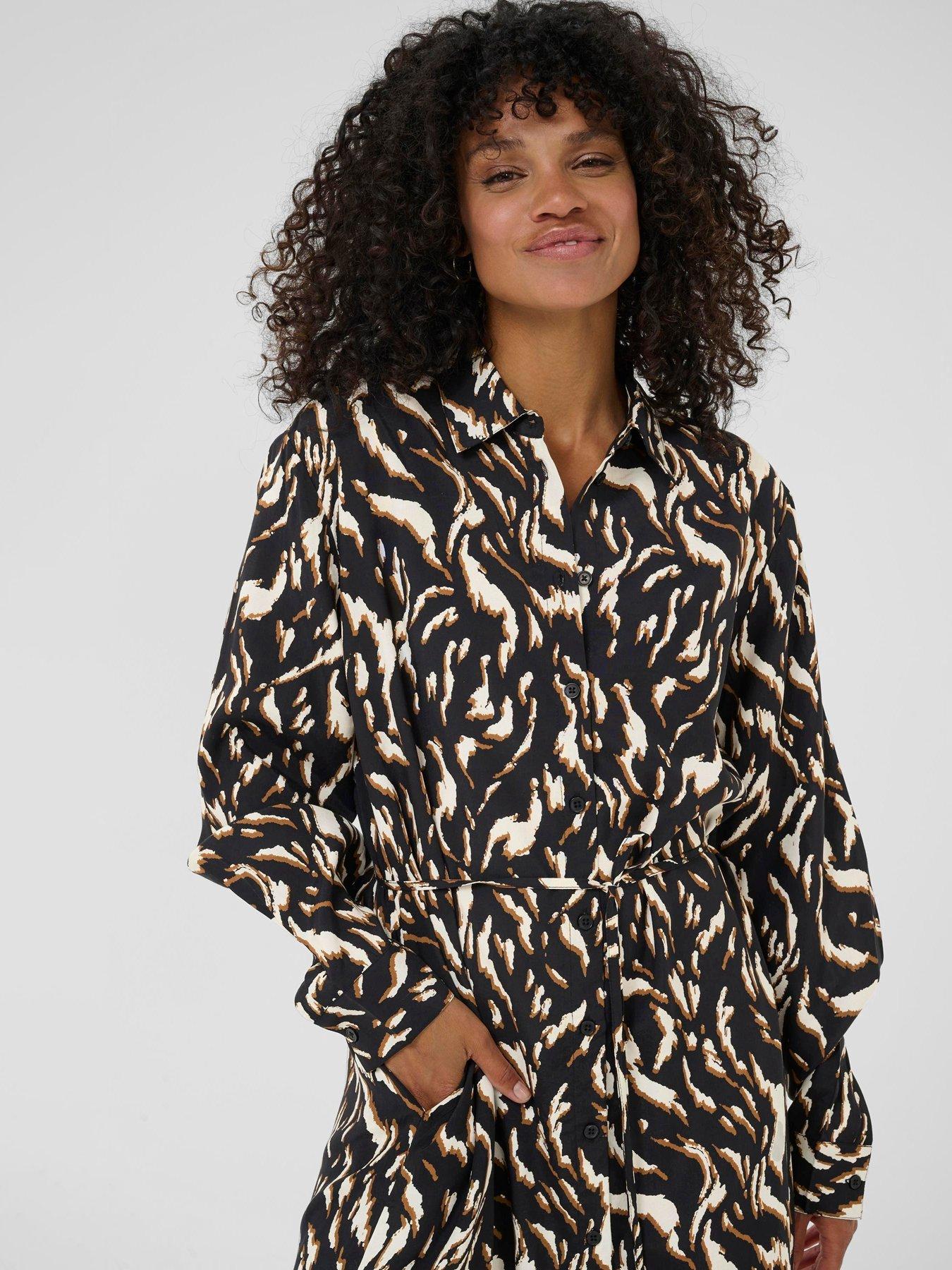 Kaffe Kamille Shirt Dress - Black