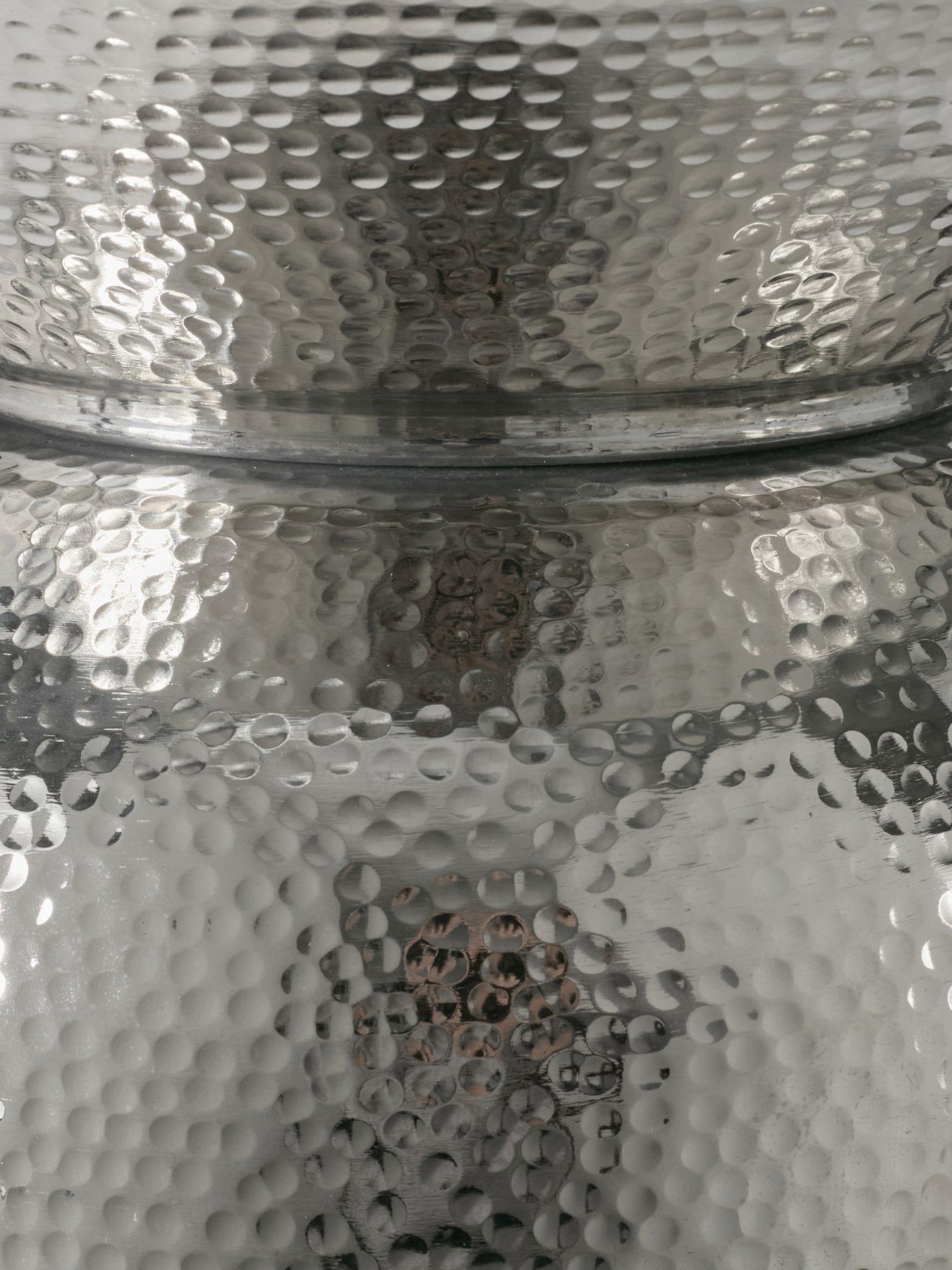 Image 5 of 5 of Very Home Perrie Drum Side Table - Nickel&nbsp;