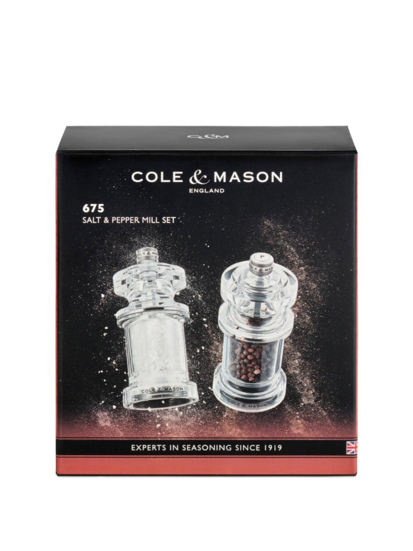 Image 1 of 5 of Cole & Mason Acrylic Salt &amp; Pepper Mill Duo 118mm