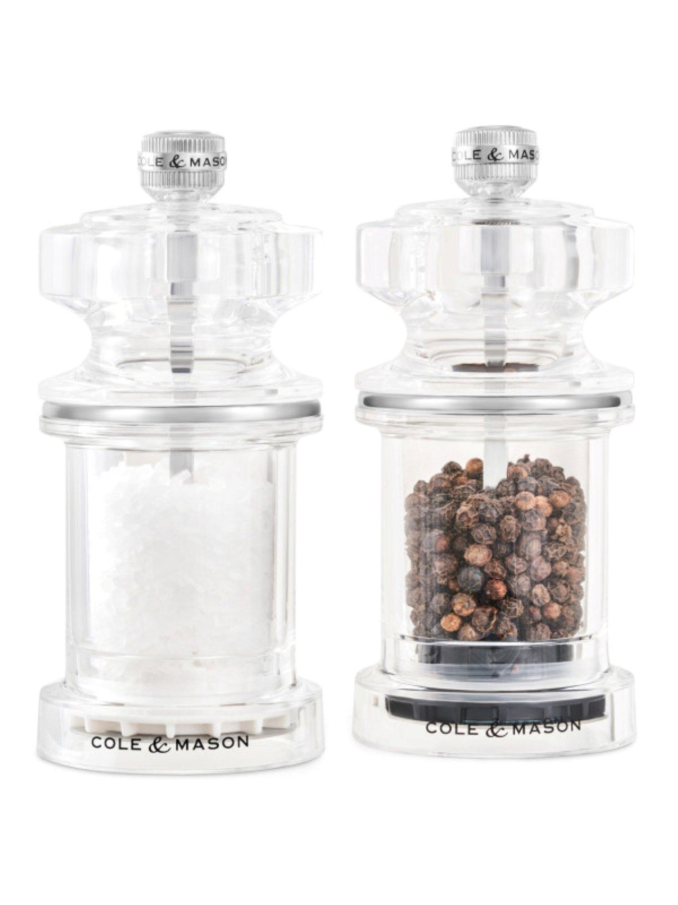 Image 2 of 5 of Cole & Mason Acrylic Salt &amp; Pepper Mill Duo 118mm