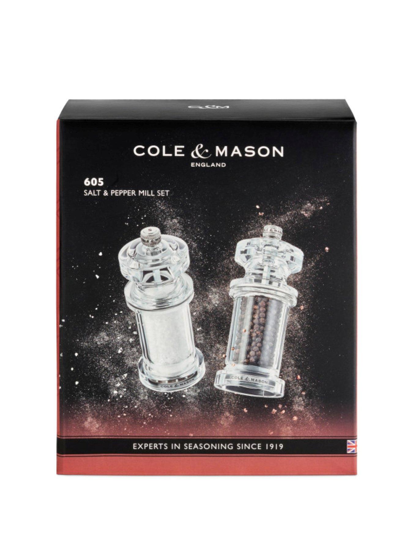 Cole & Mason Acrylic Salt & Pepper Mill Duo 144mm
