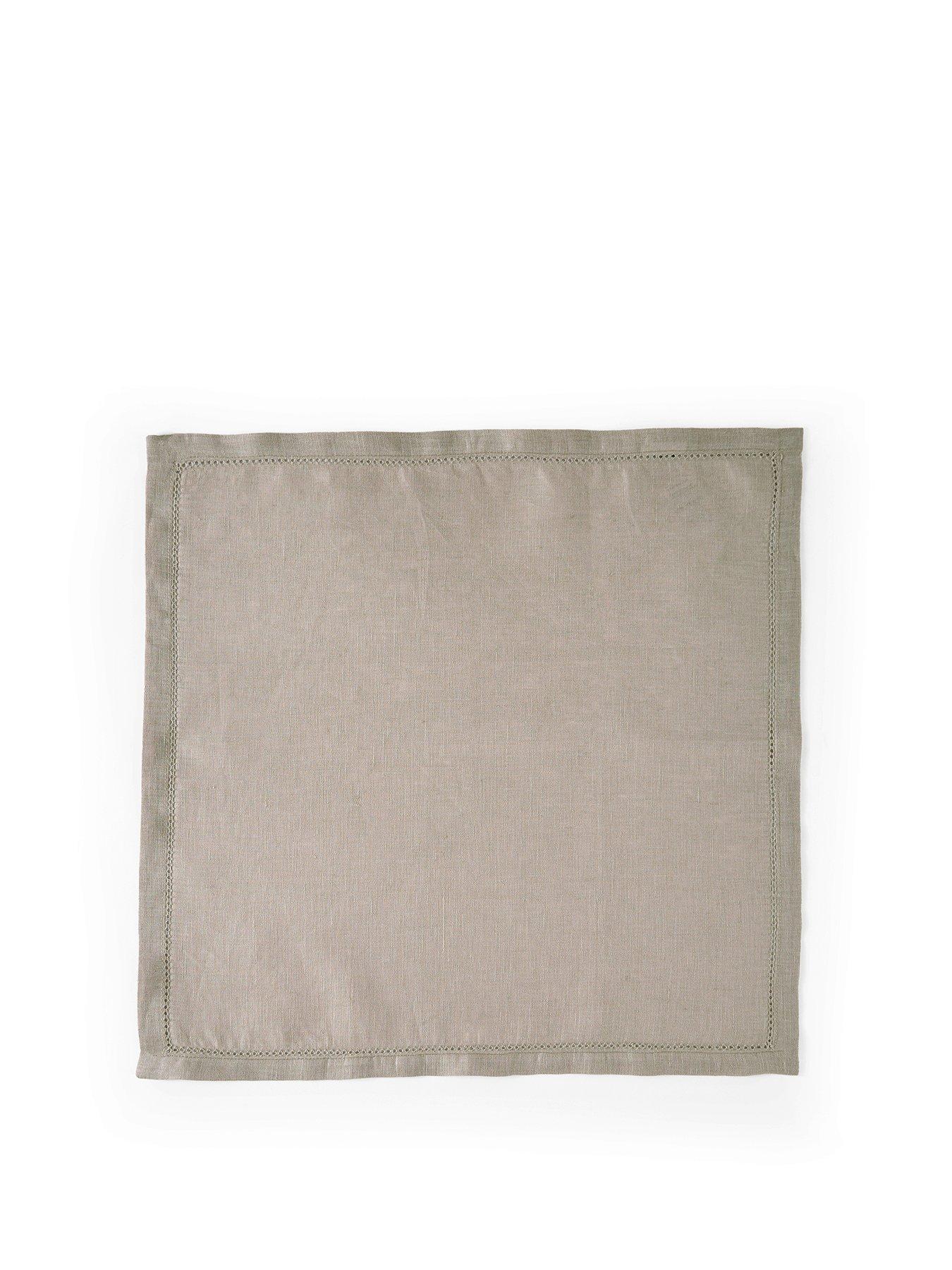 Image 2 of 5 of The Very Collection Set Of 4 Stone Linen Napkins 40 X 40cm
