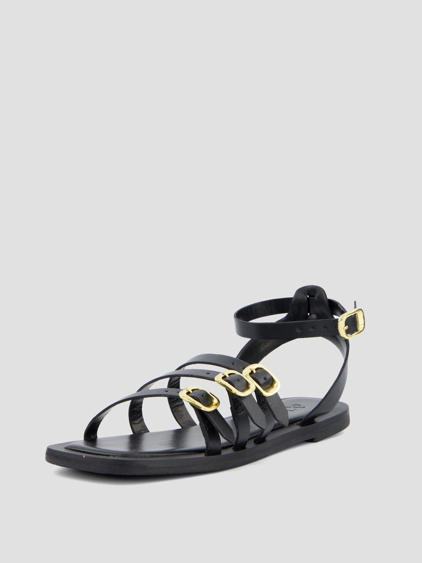 Image 6 of 7 of The Very Collection Leather Strappy Sandal