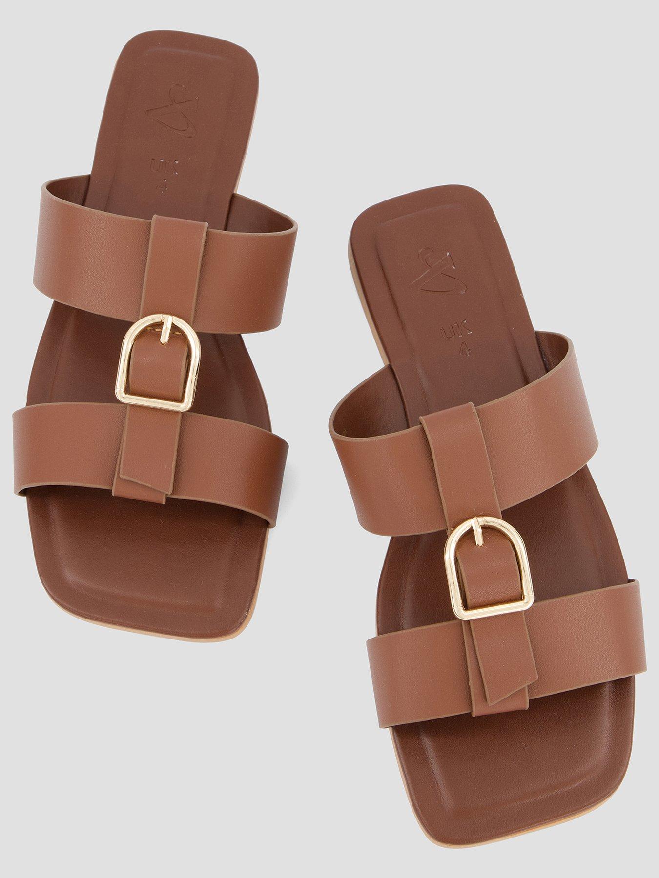 Image 3 of 7 of The Very Collection Real Leather Buckle Slider