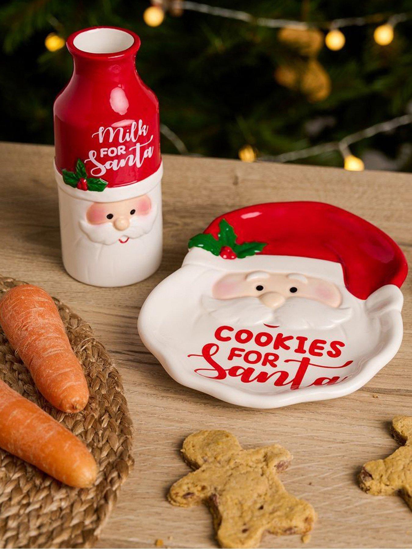 The Christmas Gift Co Christmas Eve Milk & Cookies Set