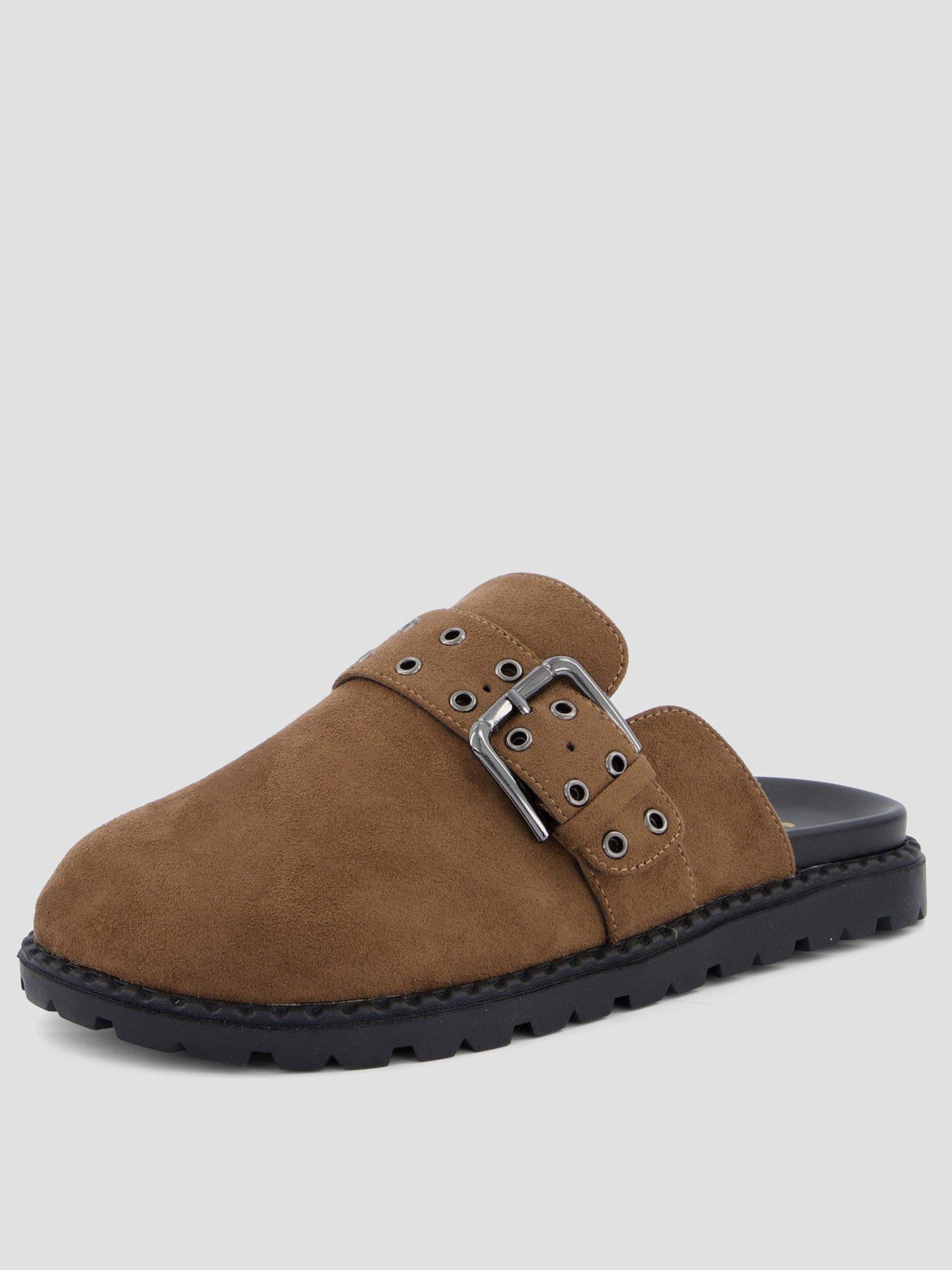 The Very Collection Extra Wide Fit Clog - Taupe | Very