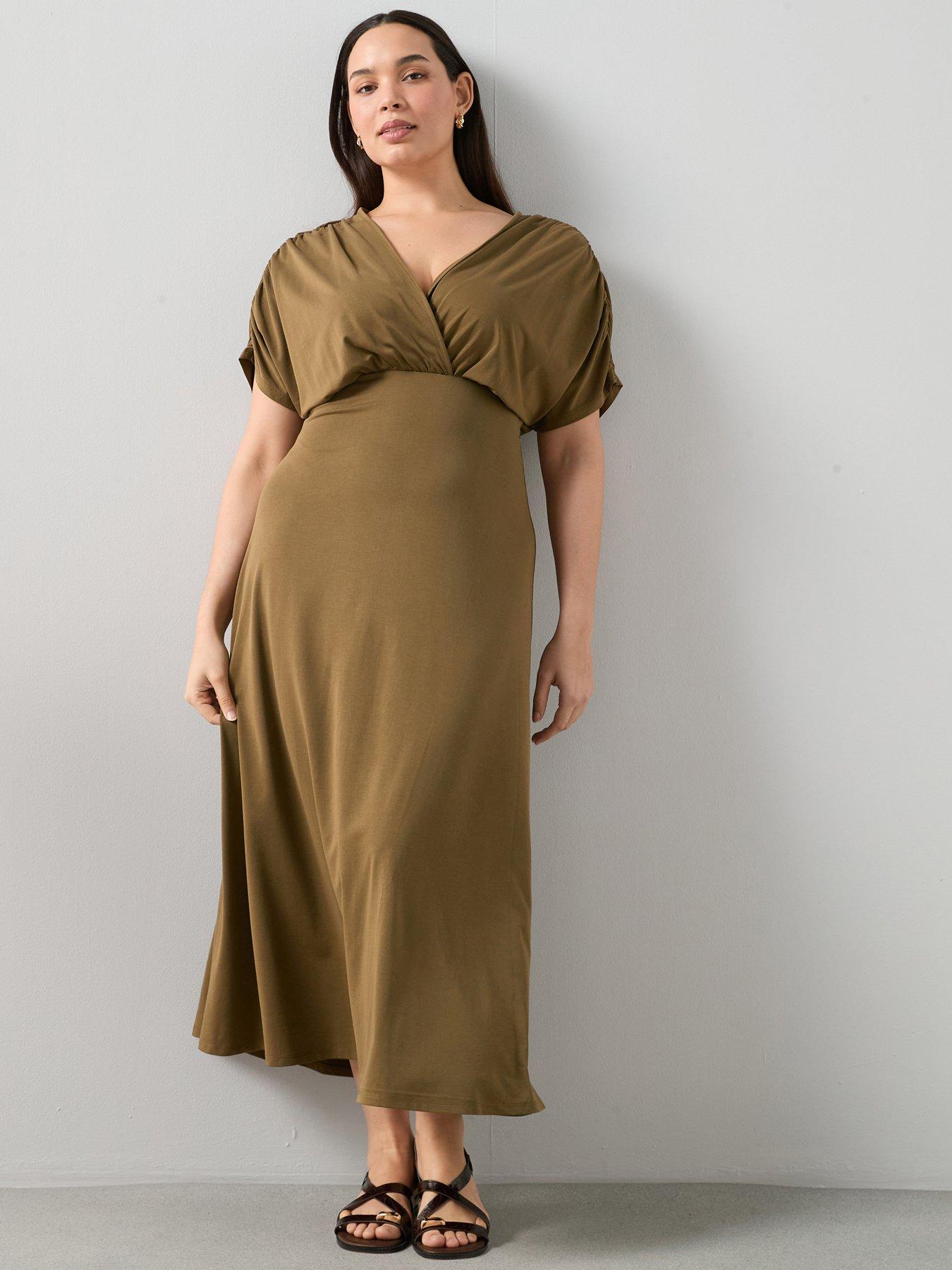 Image 3 of 6 of The Very Collection Curve Wrap Stretch Maxi Dress