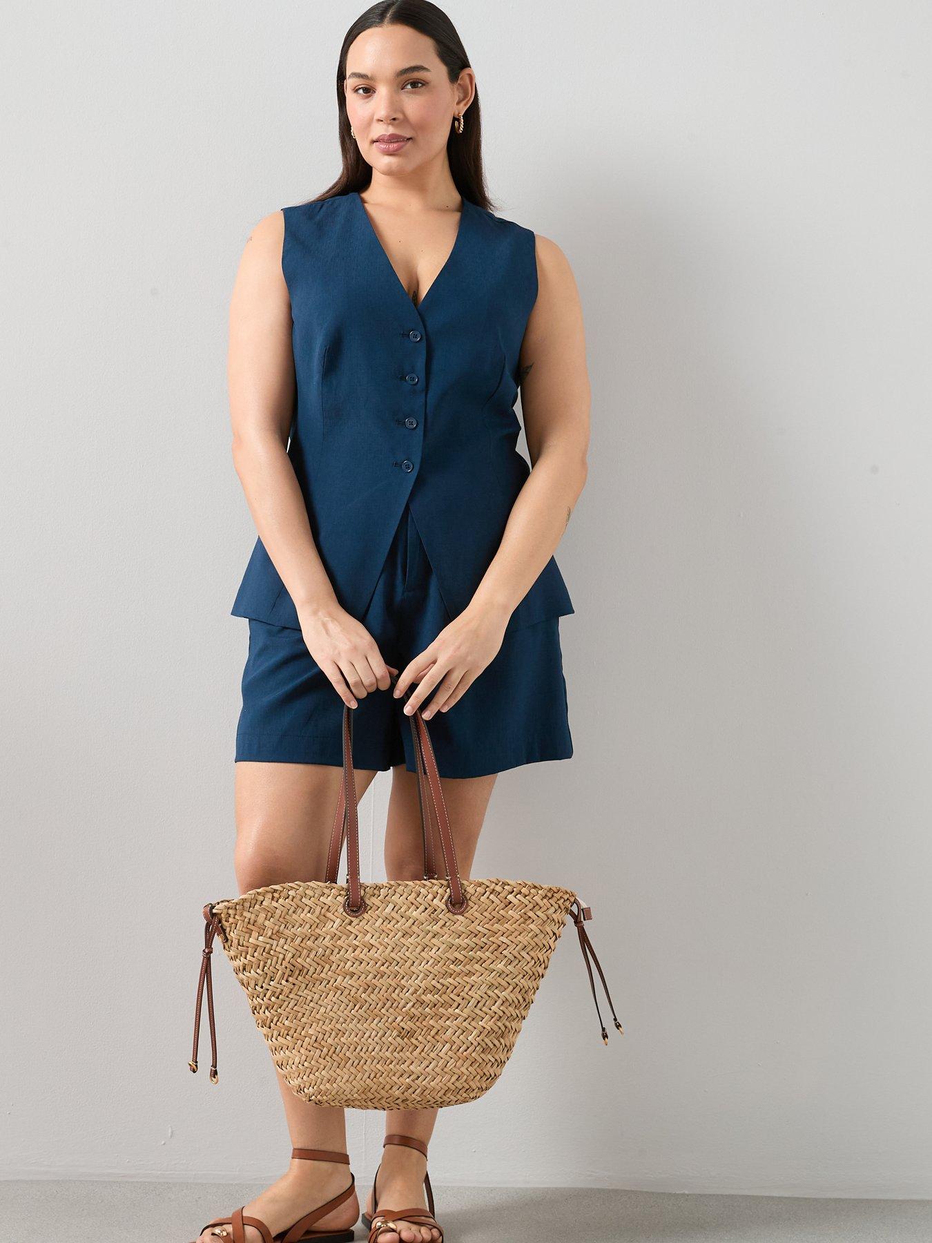 Image 3 of 6 of The Very Collection Curve Button Through Waistcoat Co-ord