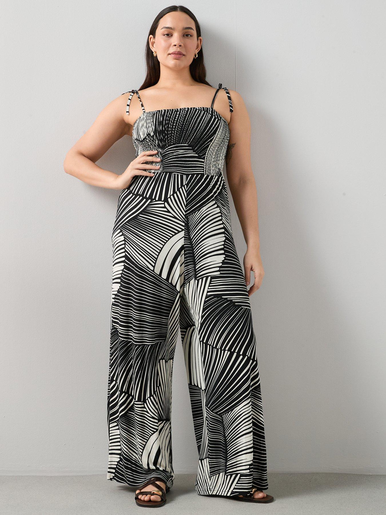 Image 3 of 6 of The Very Collection Curve Tie Strap Jumpsuit