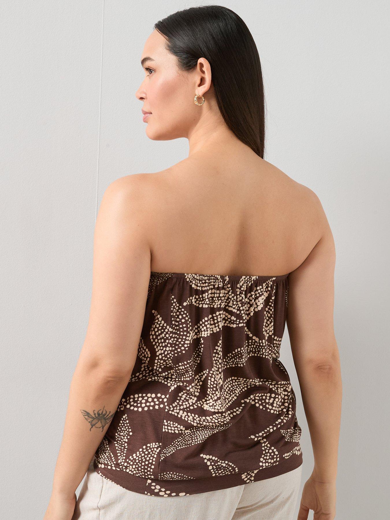 Image 2 of 6 of The Very Collection Curve Printed Bandeau Top