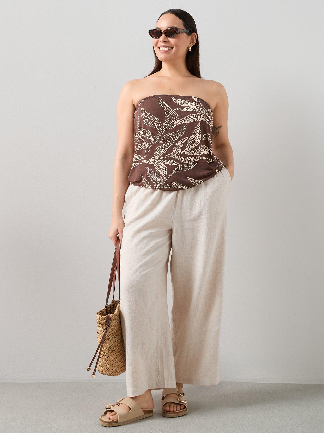 Image 3 of 6 of The Very Collection Curve Printed Bandeau Top