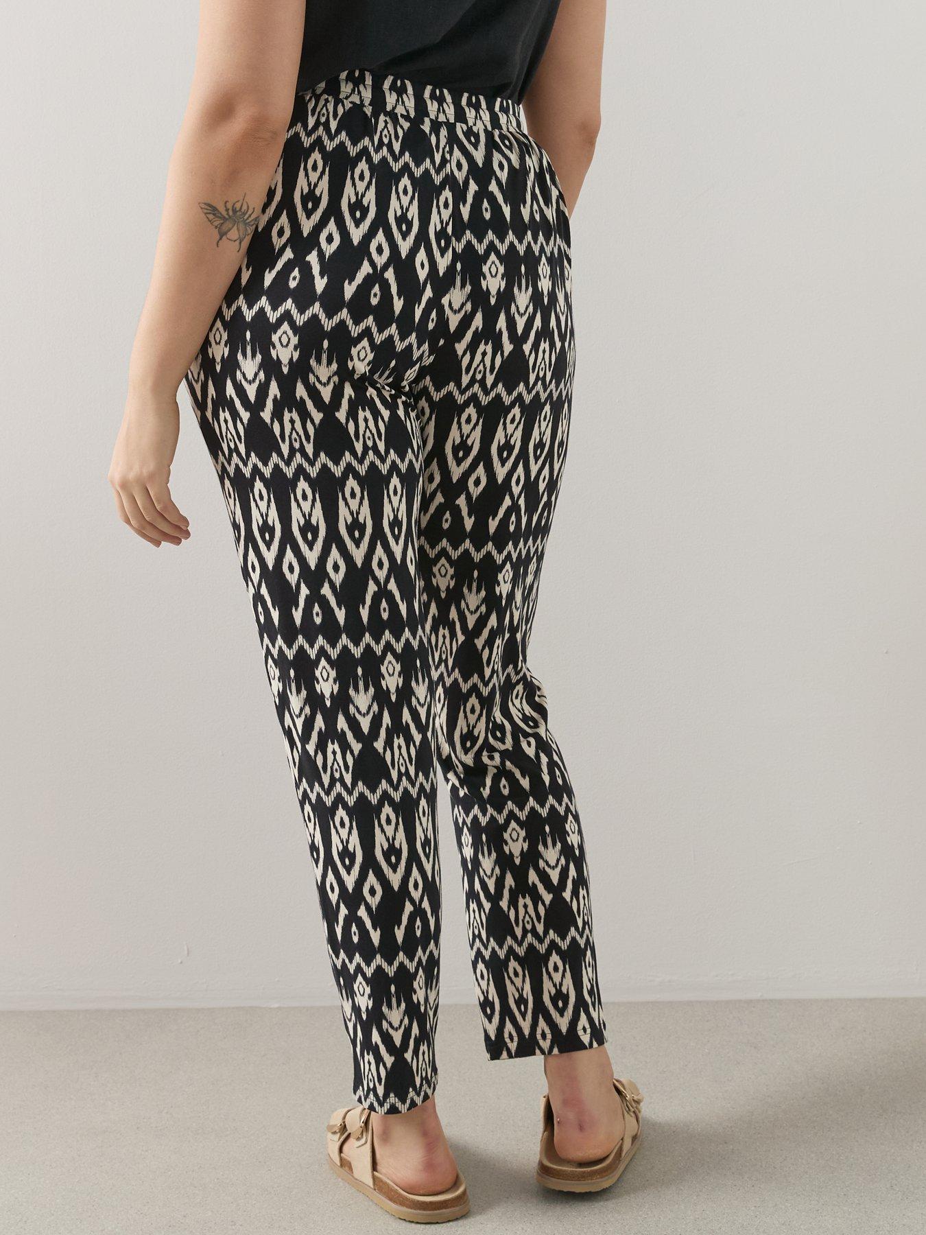 Image 6 of 6 of The Very Collection Curve Tapered Leg Stretch Trouser - Print