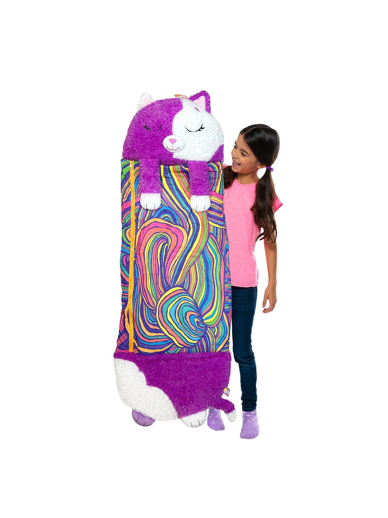 Image 4 of 8 of Happy Nappers Purple White Cat (Medium) Series 4