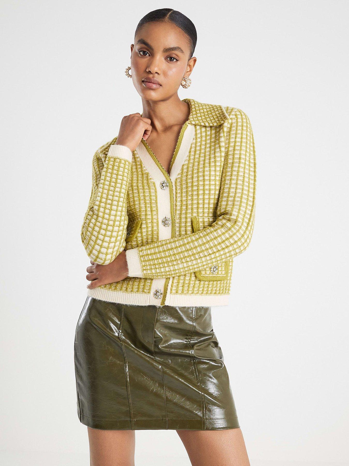 River Island Heritage Cardigan - Green