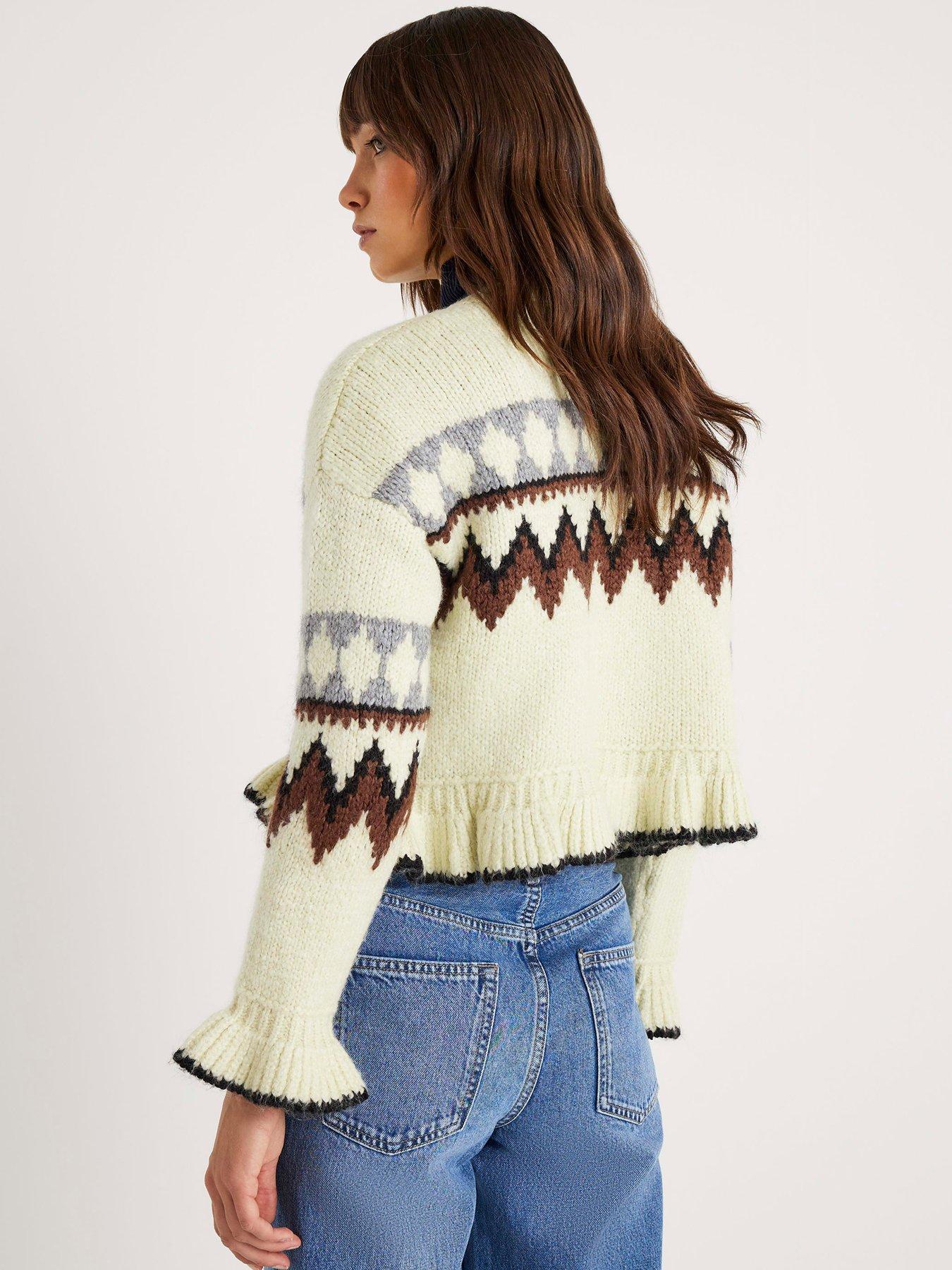Image 2 of 4 of River Island Fairisle Jumper - Green