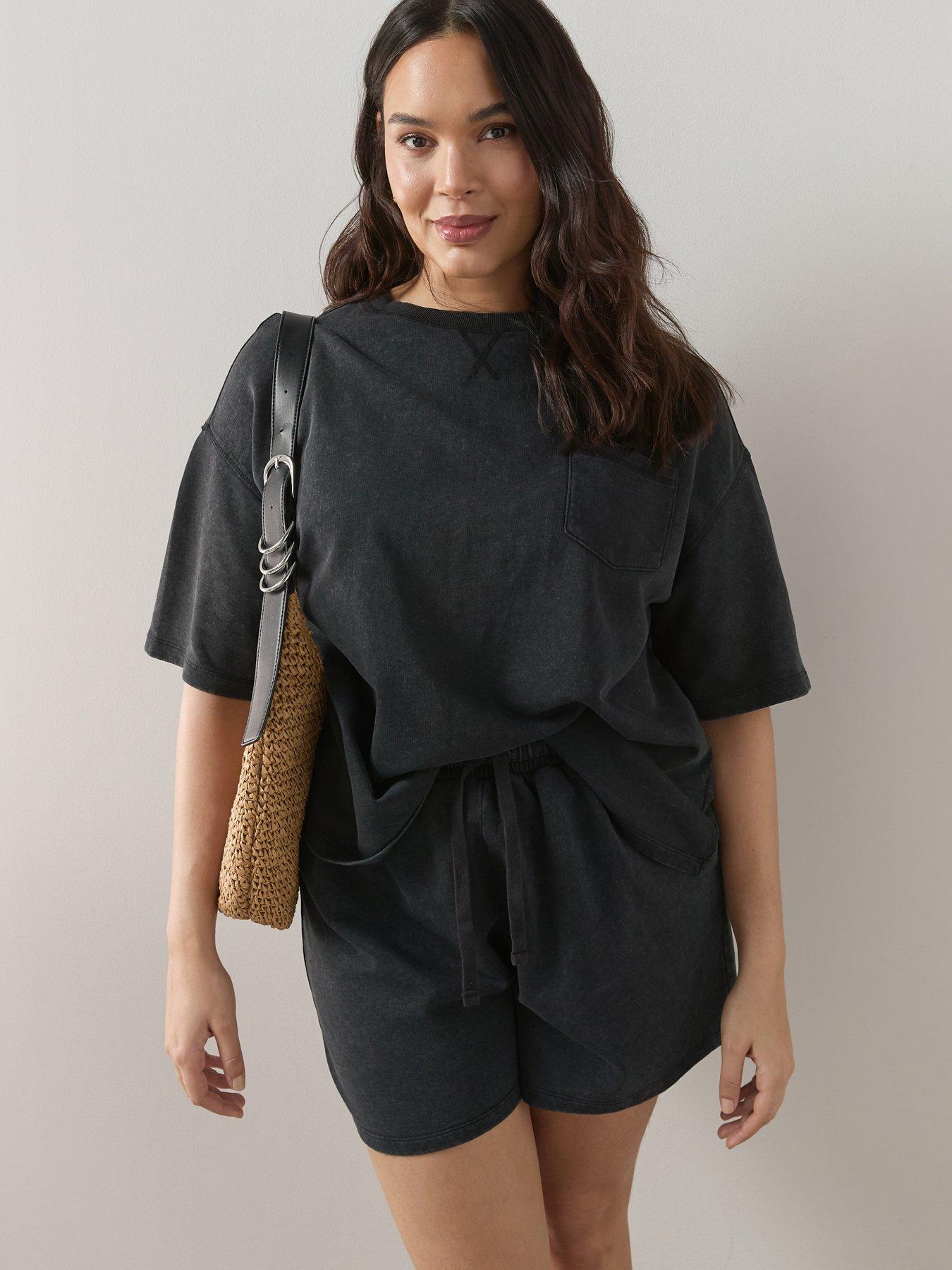 Image 1 of 6 of The Very Collection Curve Sweat Short Co-ord Set