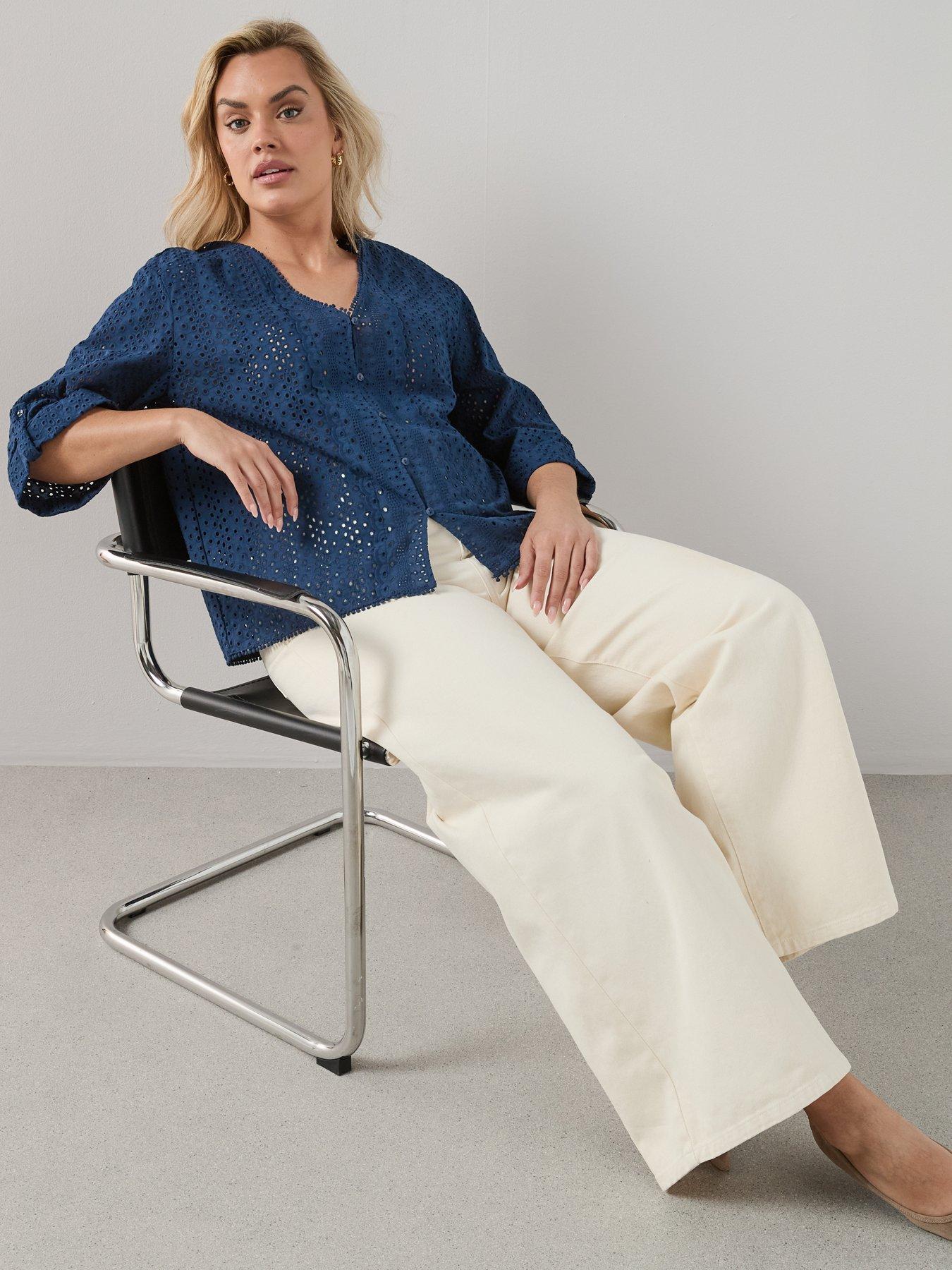 Image 3 of 6 of The Very Collection Curve Wide Leg Jean