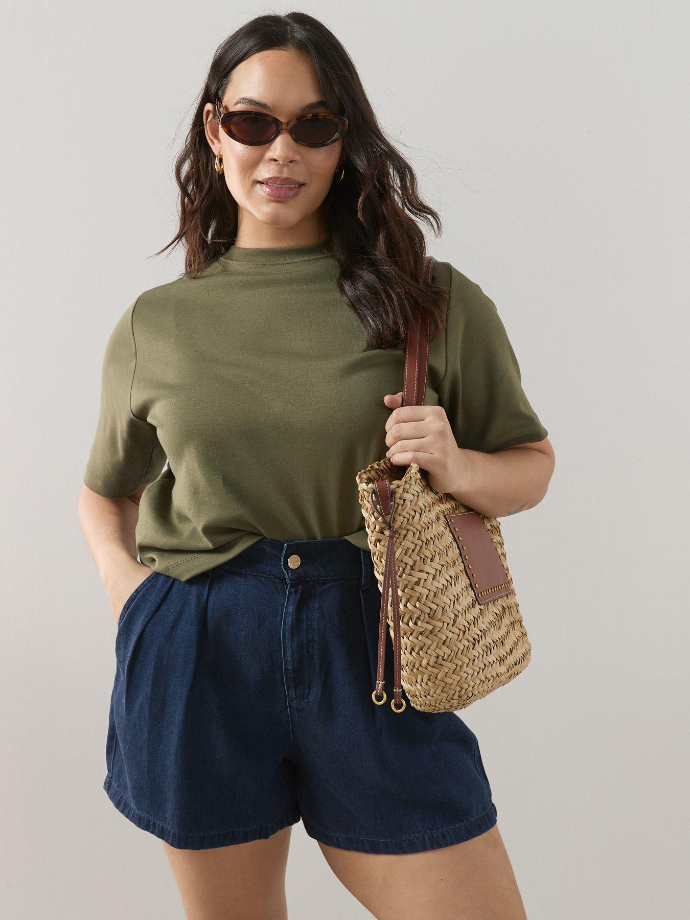 The Very Collection Curve Soft Touch Denim Elasticated Waist Shorts