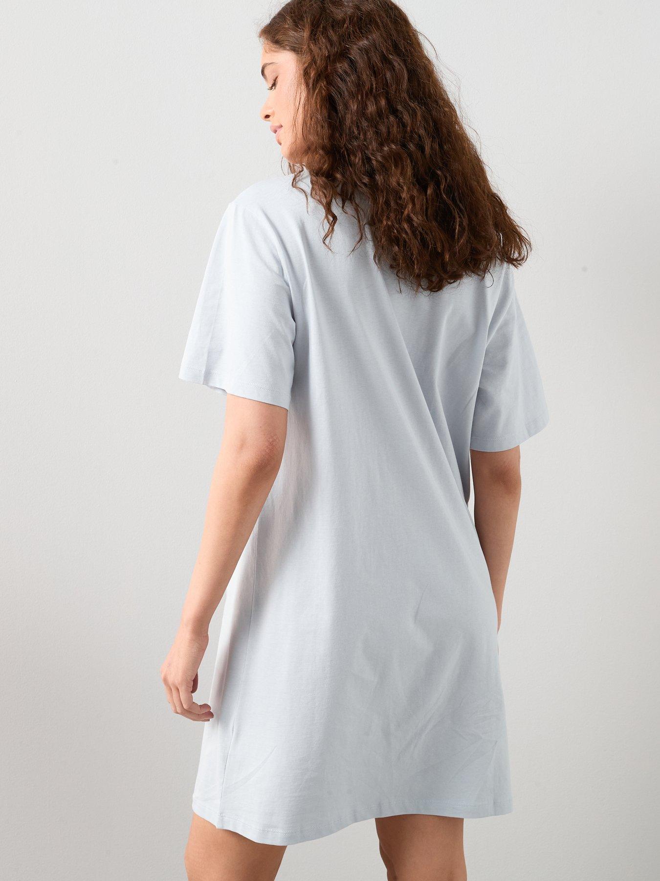 Image 3 of 7 of The Very Collection 2 Pack Lemon Print Nightdress - Multi