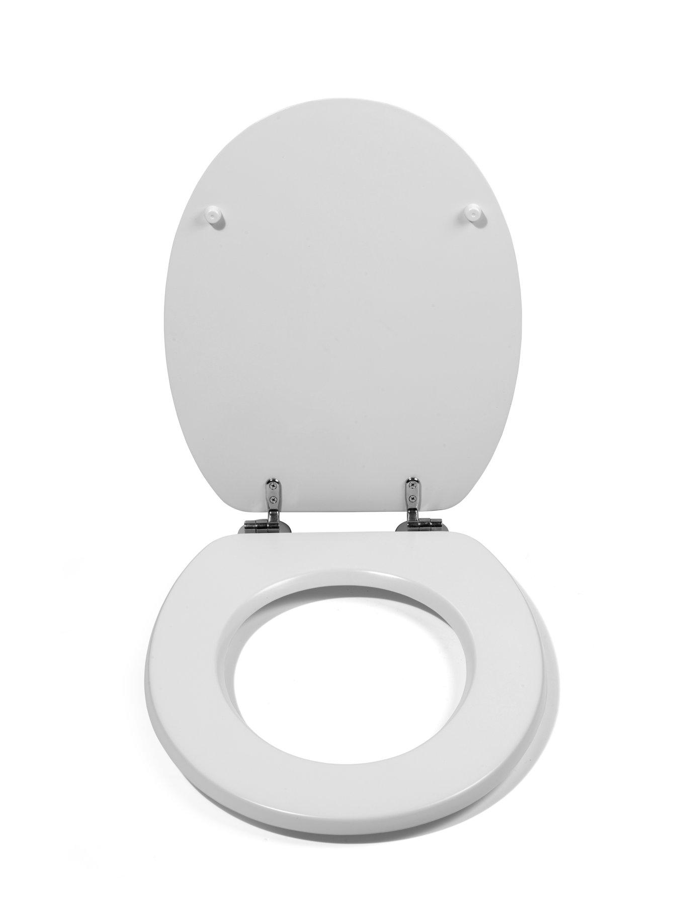 Image 4 of 7 of Croydex Terrazzo Blue Print Flexi-fix Toilet Seat