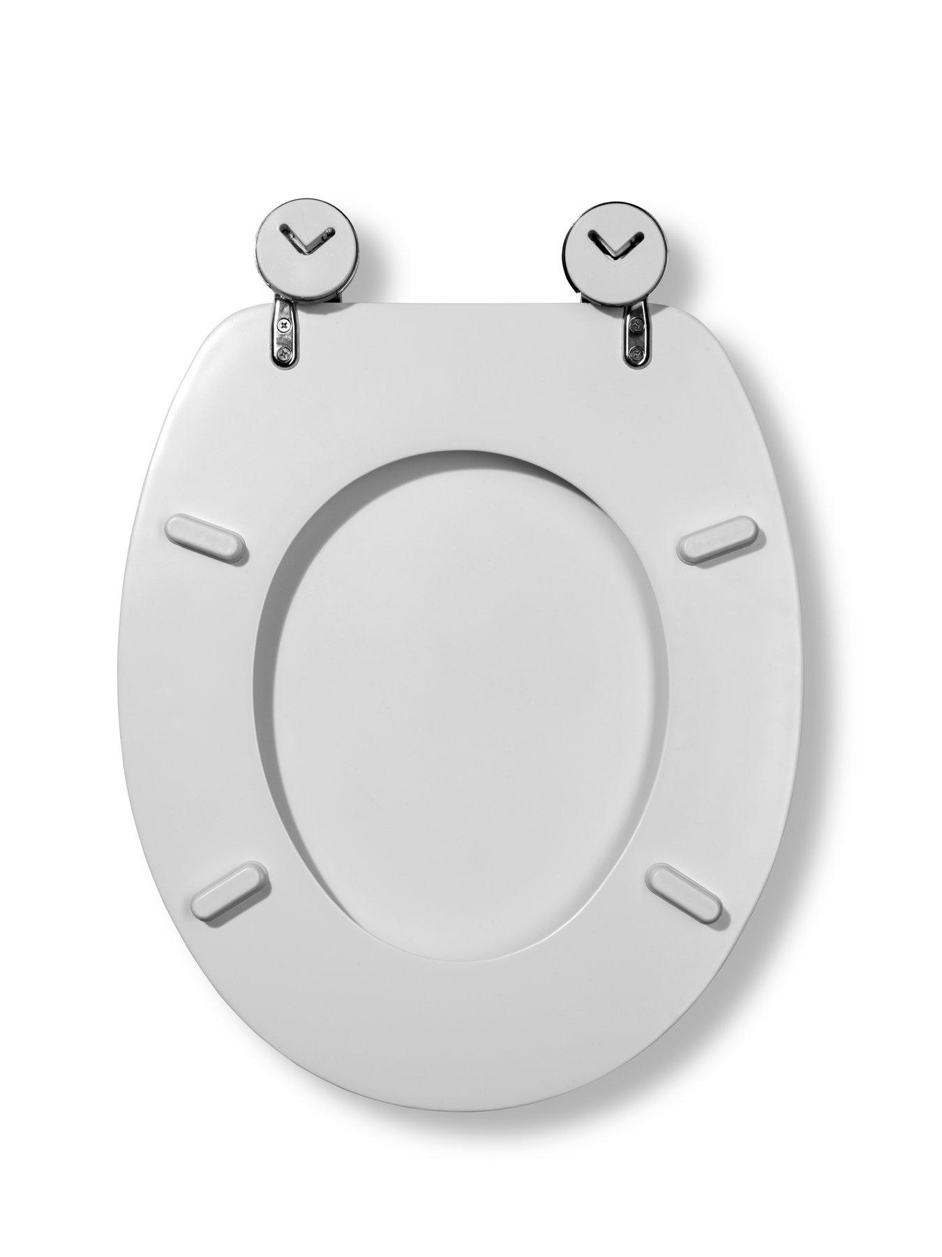 Image 6 of 7 of Croydex Terrazzo Blue Print Flexi-fix Toilet Seat