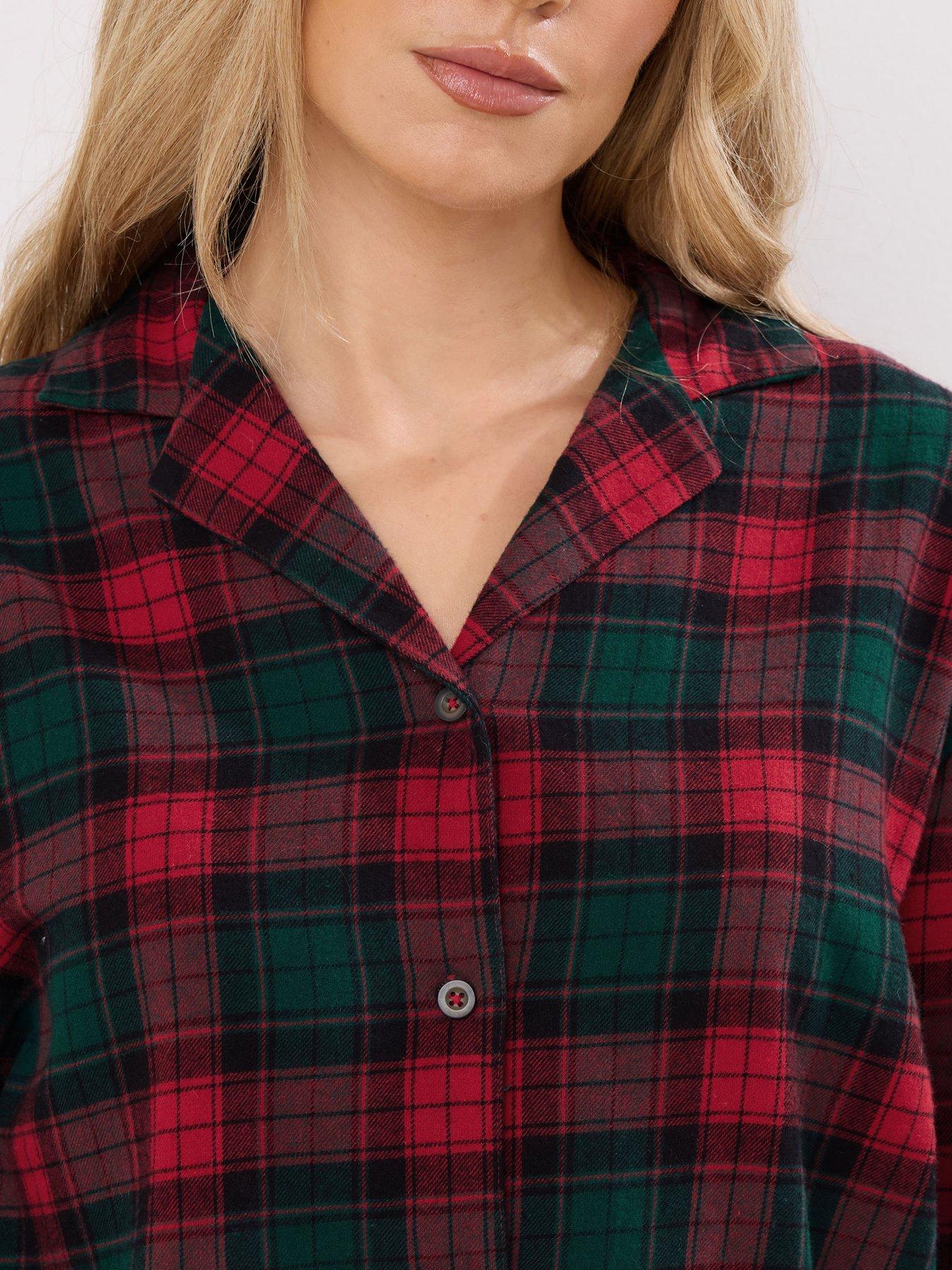 Long Tall Sally Tall Check Pj Set - Red | Very
