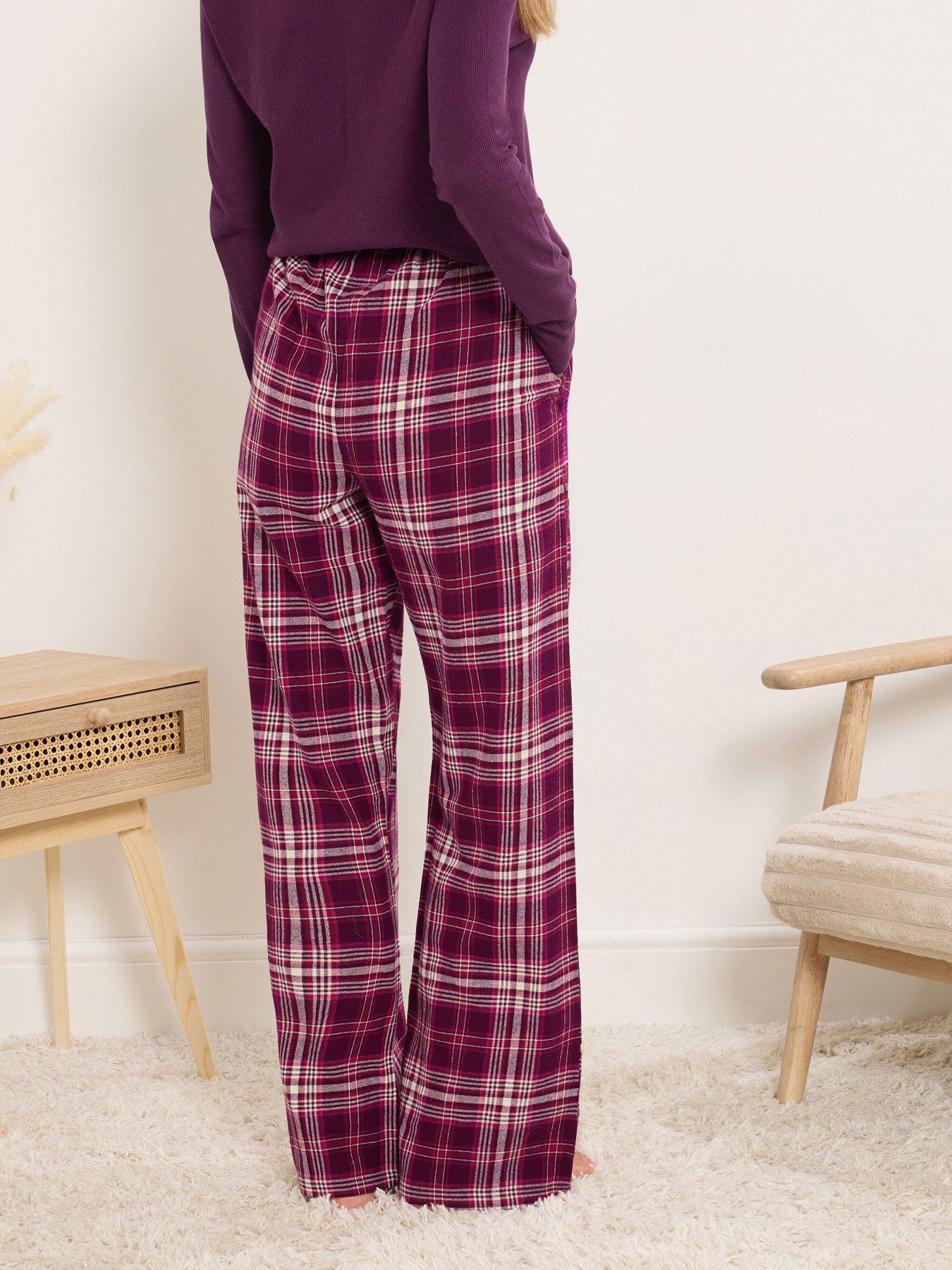 Long Tall Sally Check Pj Pant - Red | Very