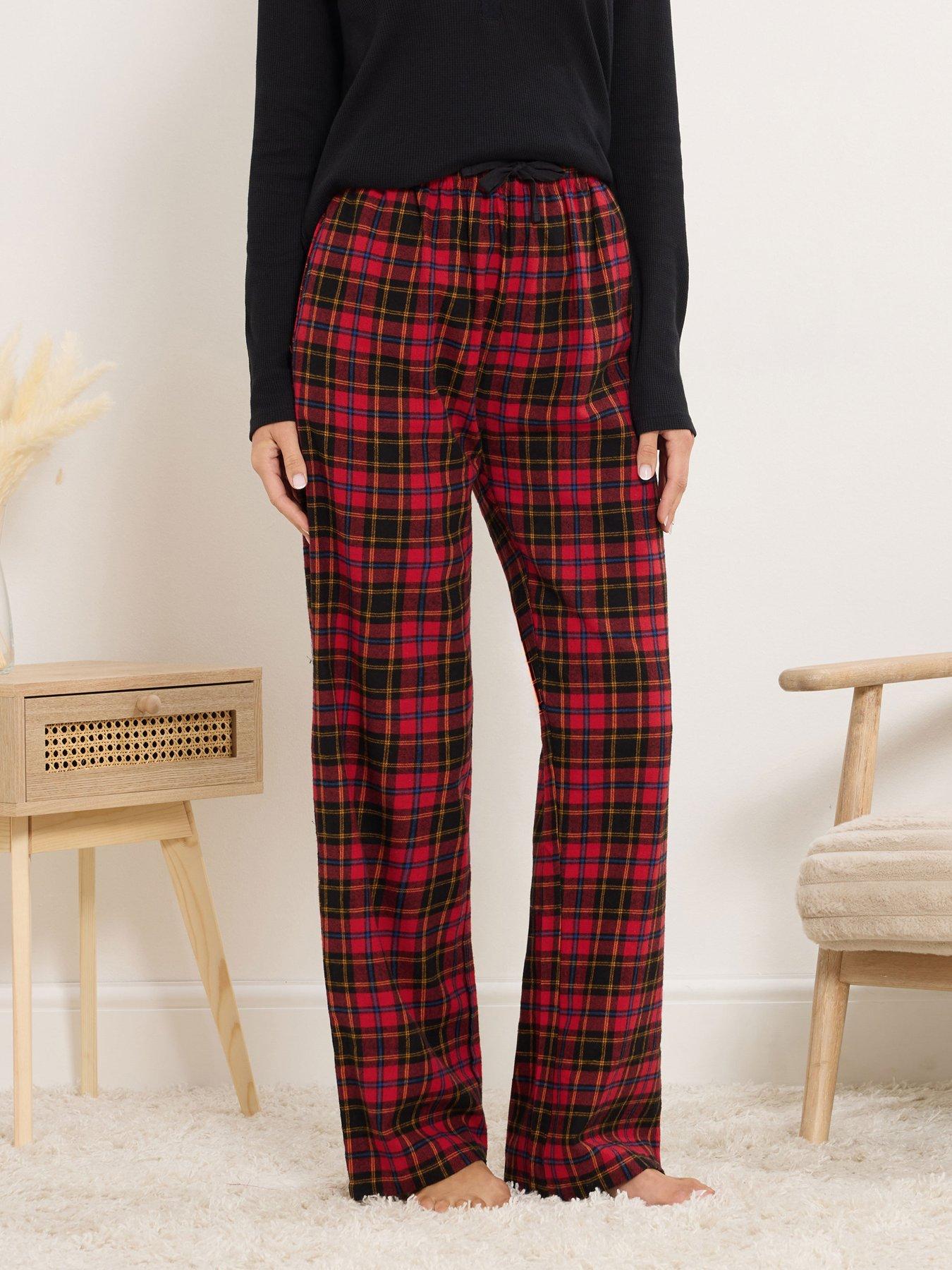 long-tall-sally-check-pyjama-pants-red