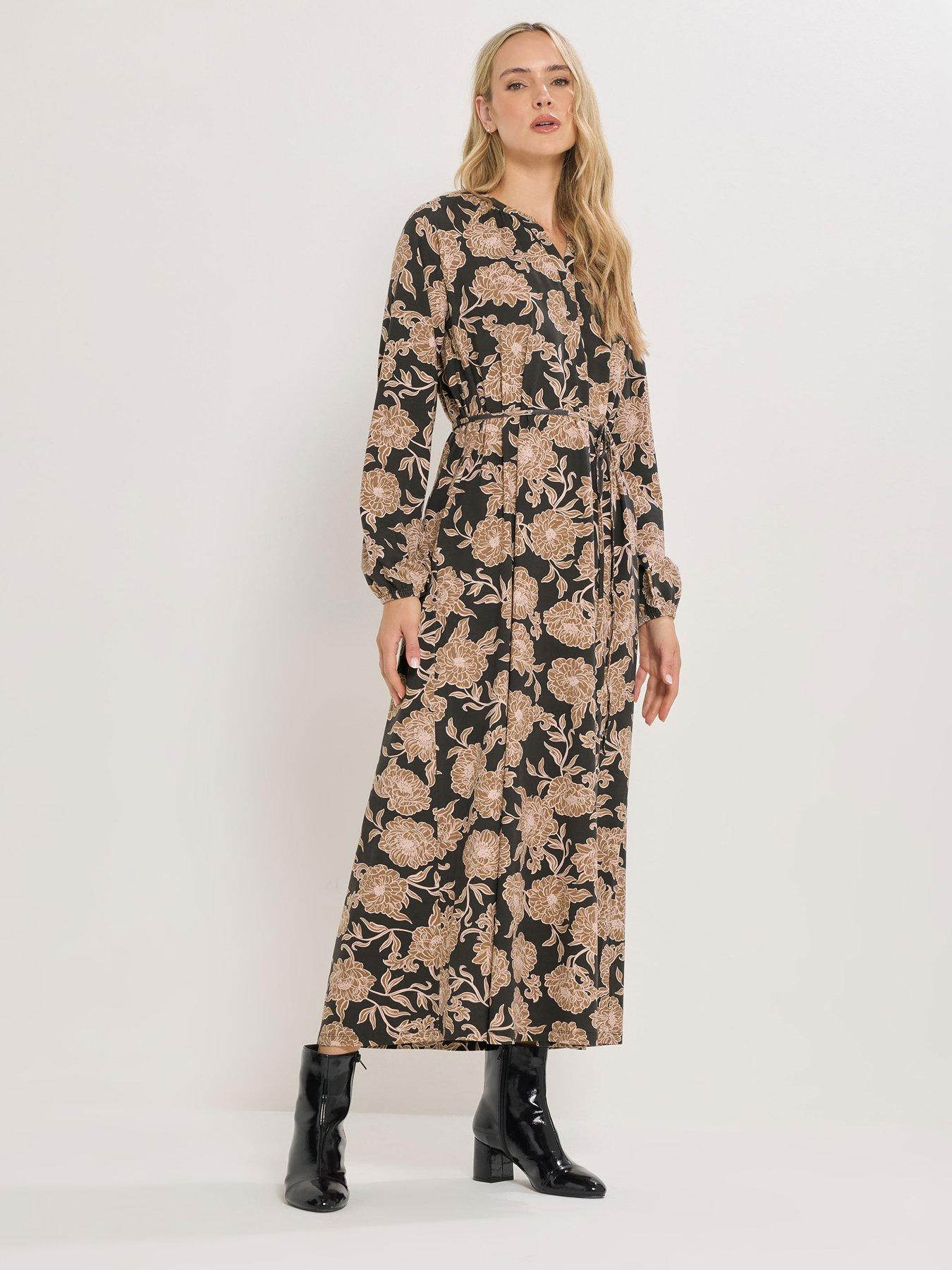 Long Tall Sally Floral Belted Midaxi Dress - Print