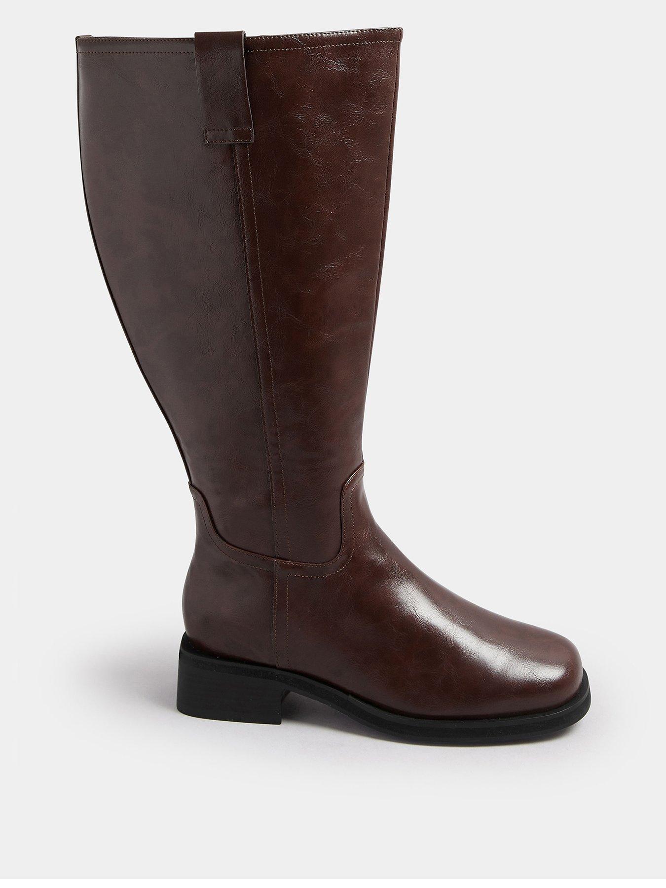 Yours Extra Wide Fit Pull On Boot - Brown