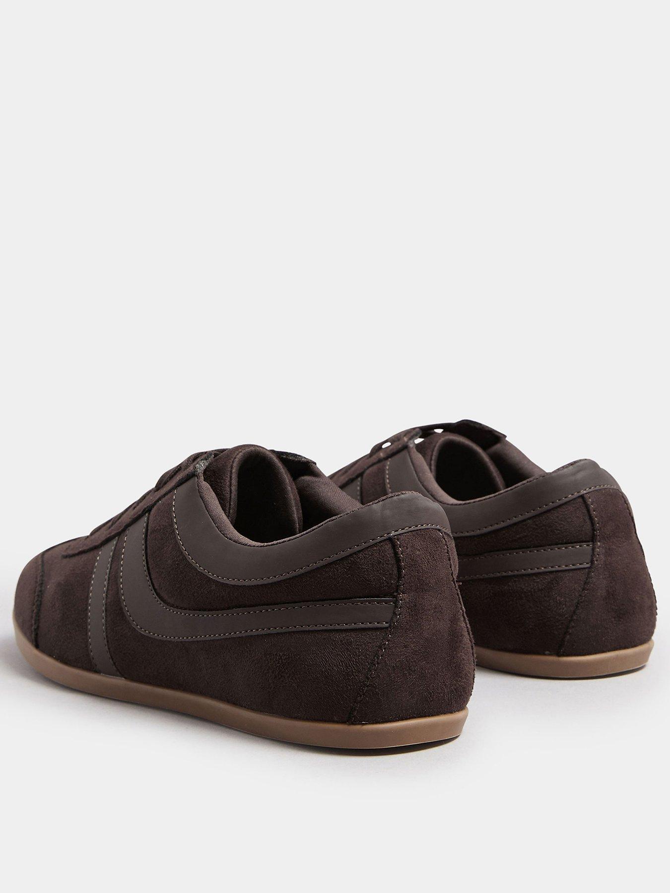 Image 3 of 4 of Yours Extra Wide Fit Low Profile Trainer - Brown
