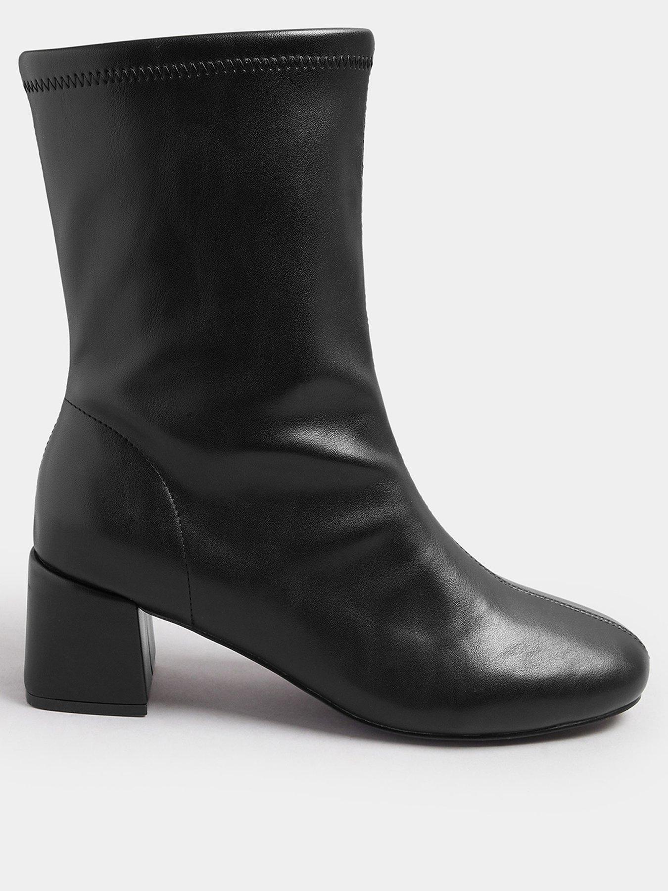 yours-extra-wide-fit-block-heel-stretch-boot-black